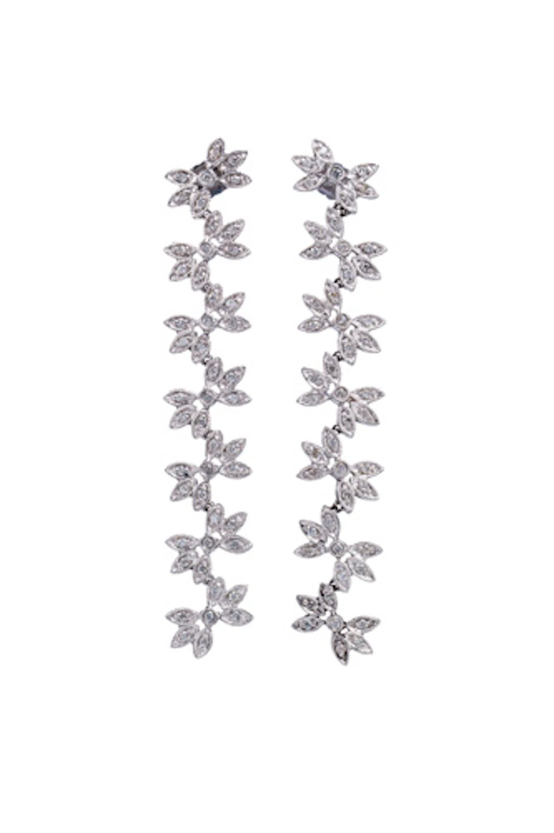 764 Paar Blüten-Brillant-Ohrhänger (Dangles).