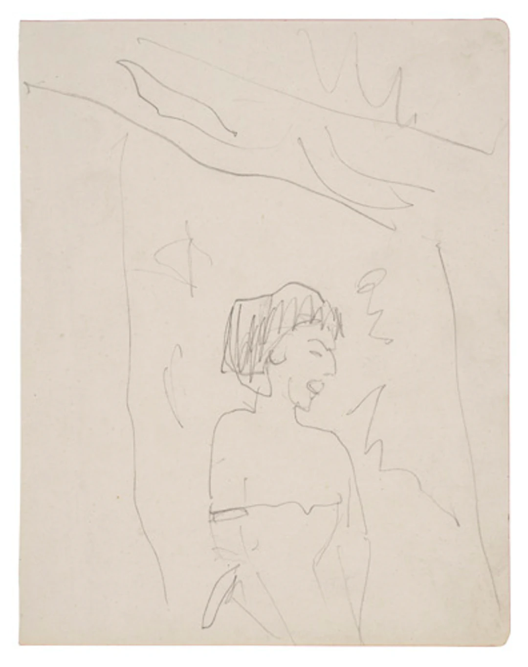 315 Ernst Ludwig Kirchner "Chansonette (Frau im schulterfreien Kleid)". 1911.