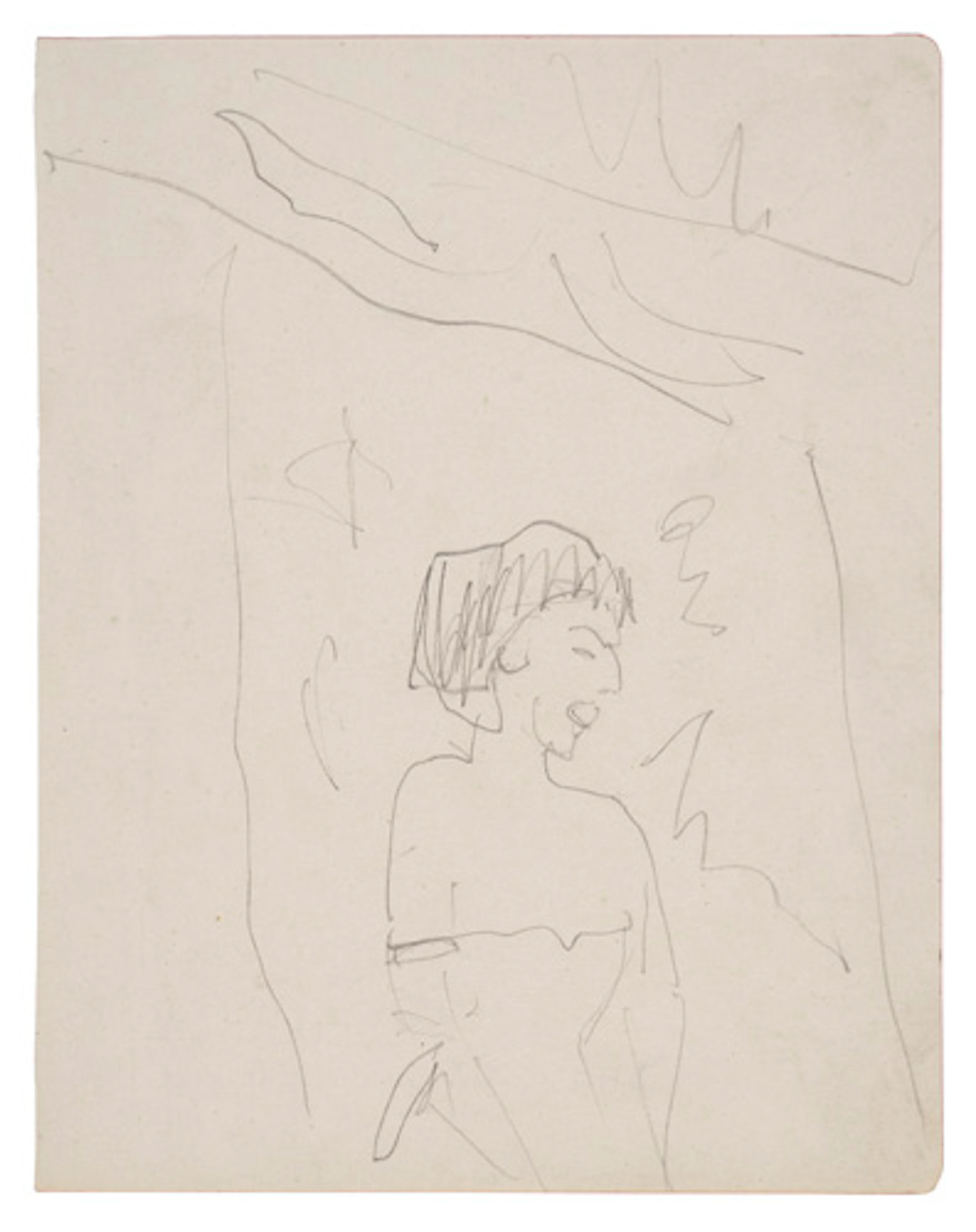 315 Ernst Ludwig Kirchner "Chansonette (Frau im schulterfreien Kleid)". 1911.