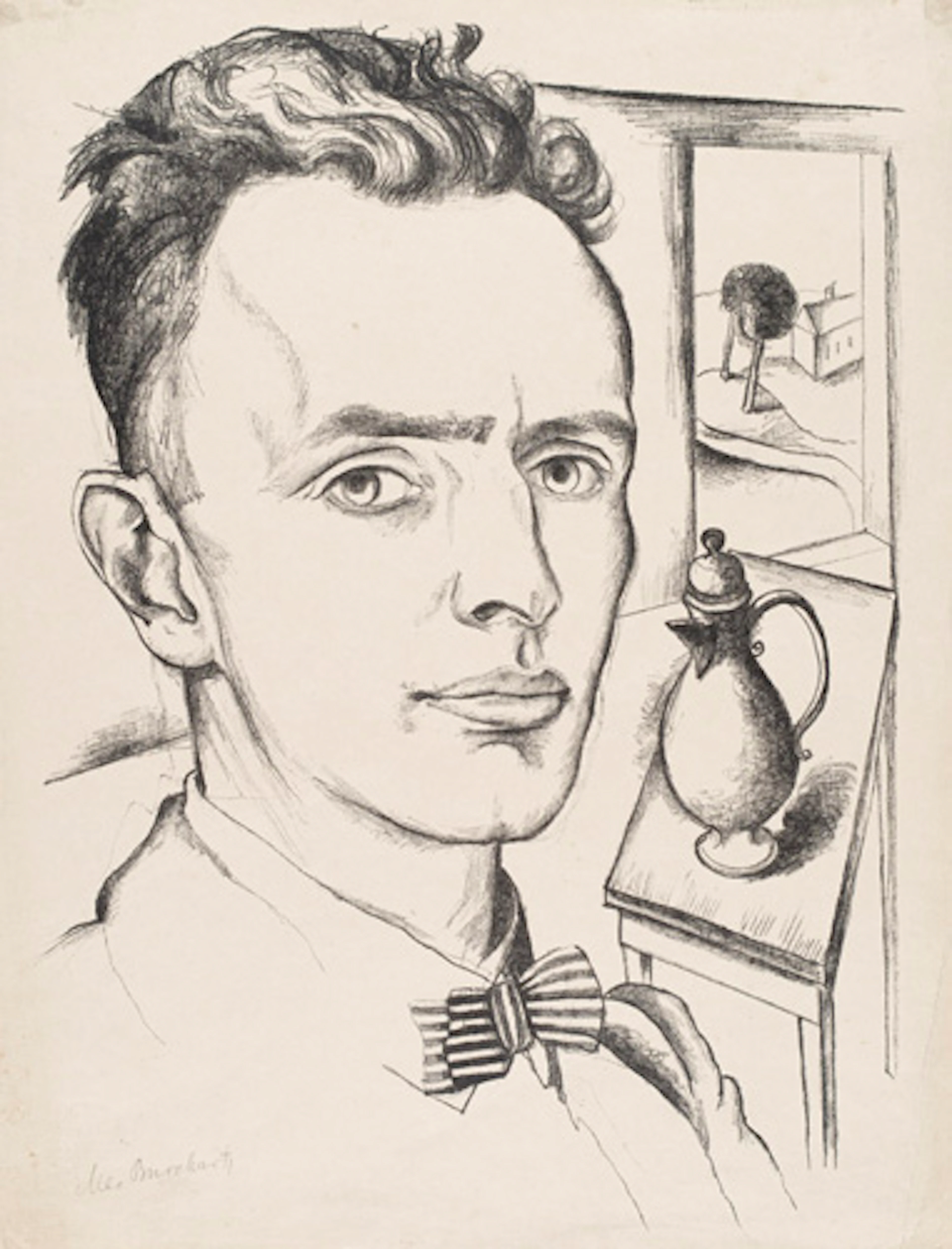 267 Max Burchartz "Selbstbildnis". 1921.