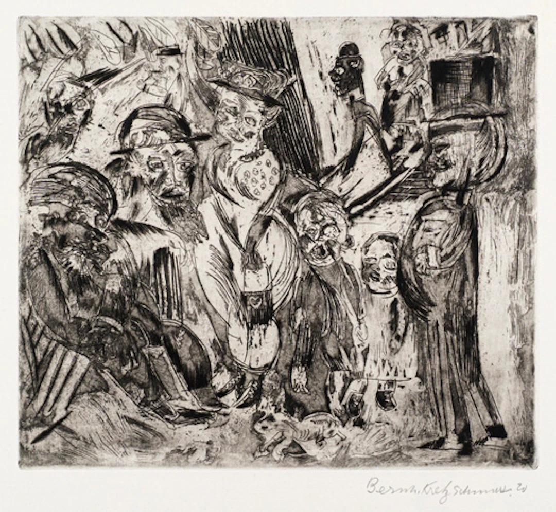 330 Bernhard Kretzschmar, Auf der Straße. 1920.