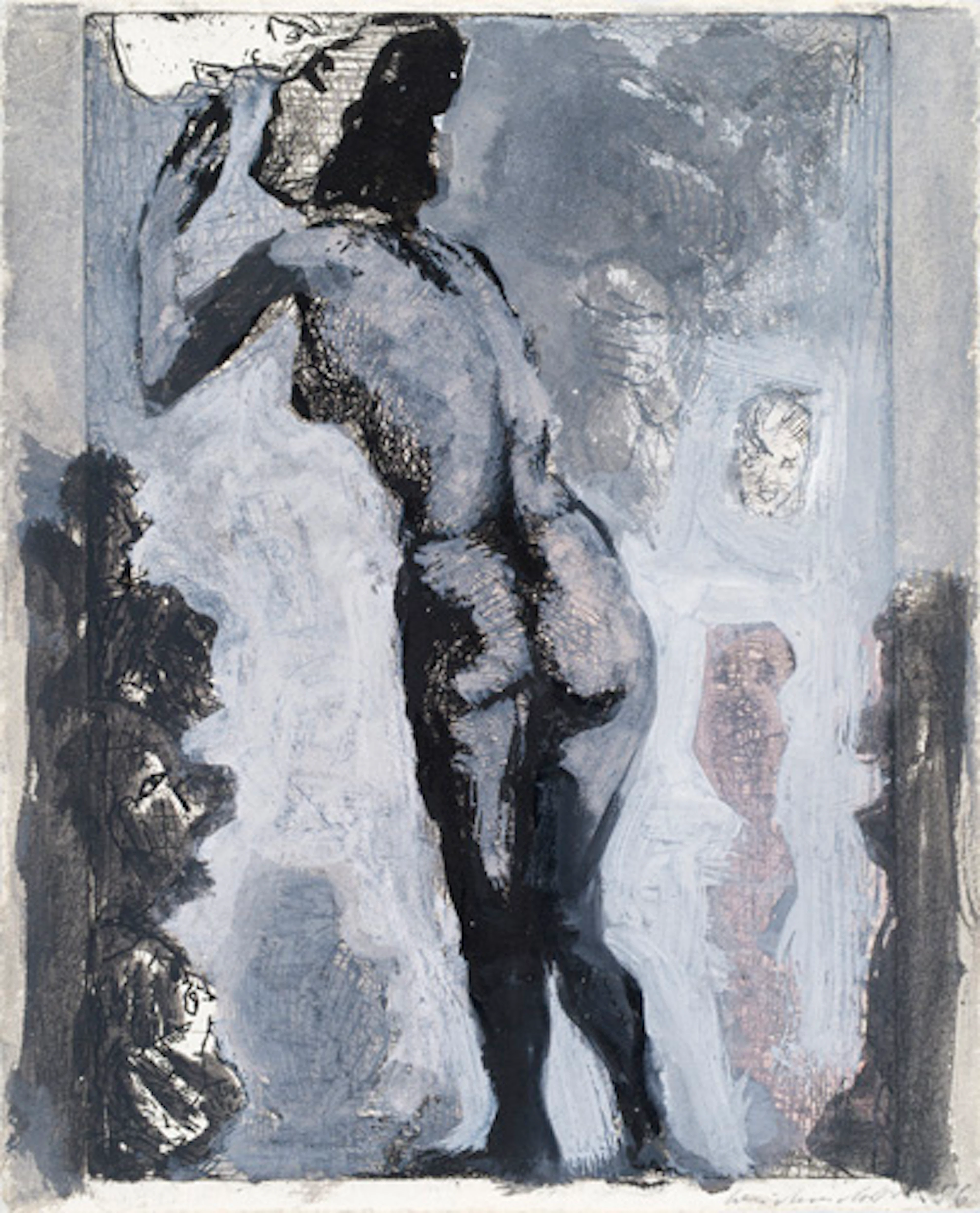 619 Claus Weidensdorfer "Frau küßt Mond". 1986.