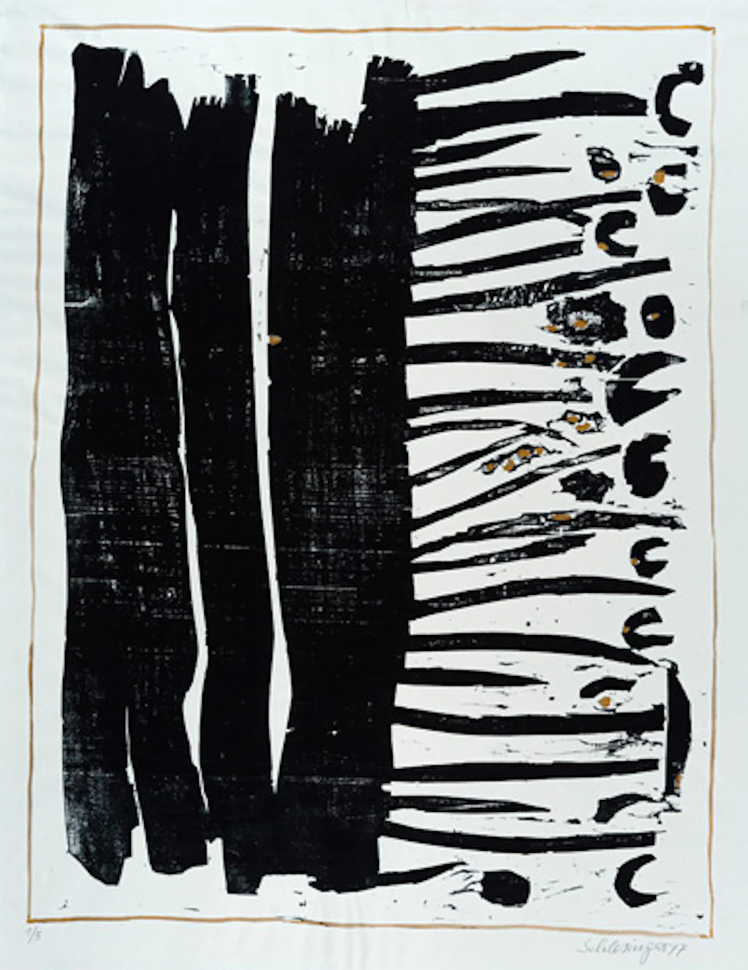 583 Gil Schlesinger "Granatapfelzeit" / "Gierige Landschaft". 1976/1977.