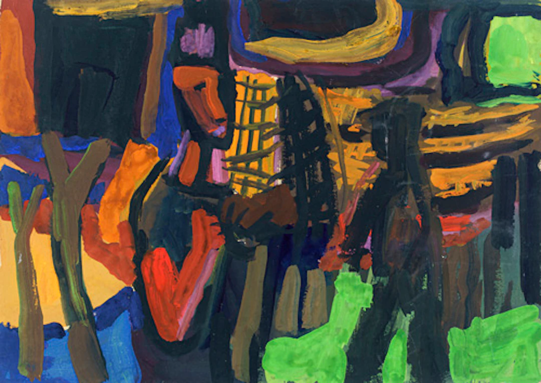 505 Fritz Keller "Fischer an den Netzen" (Rügen) / "Zwei Fischer"