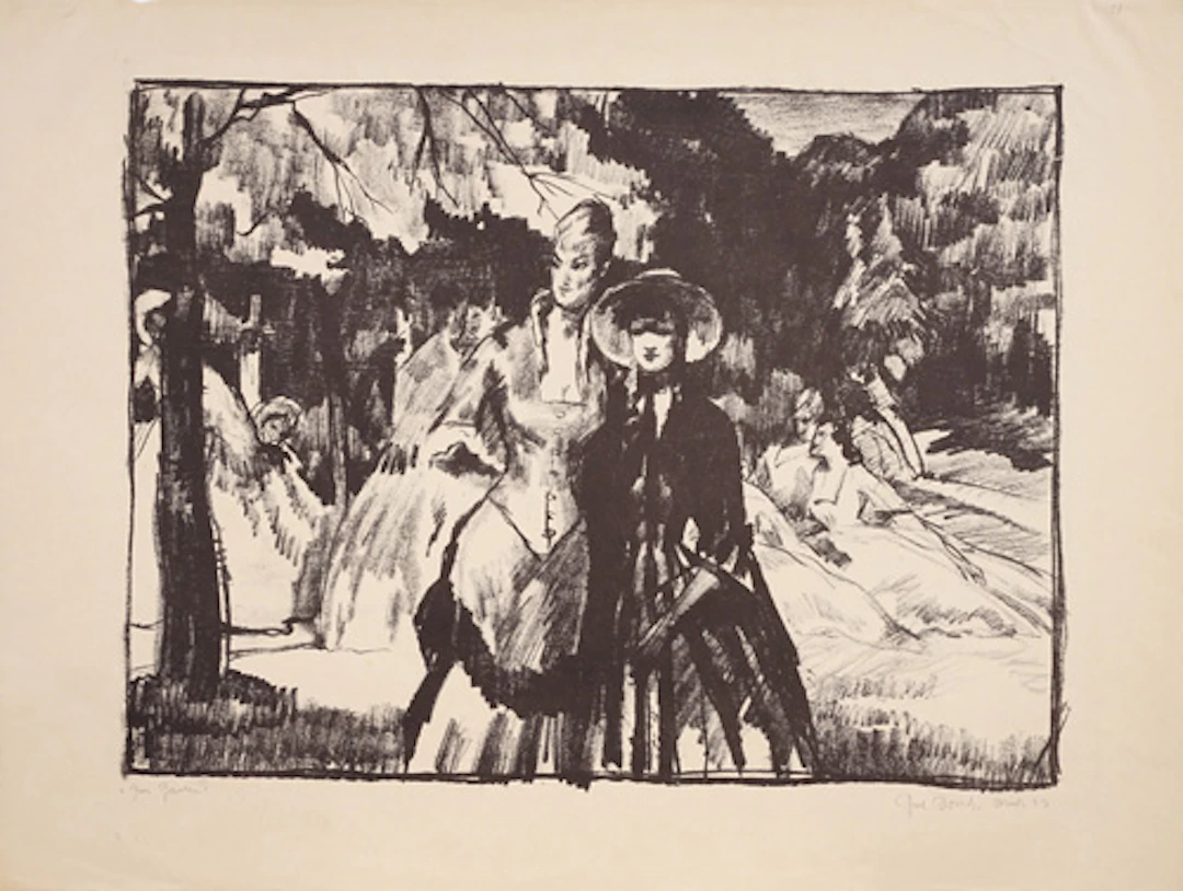 270 Ferdinand Dorsch "Im Garten" / "Nachtfest". 1923.