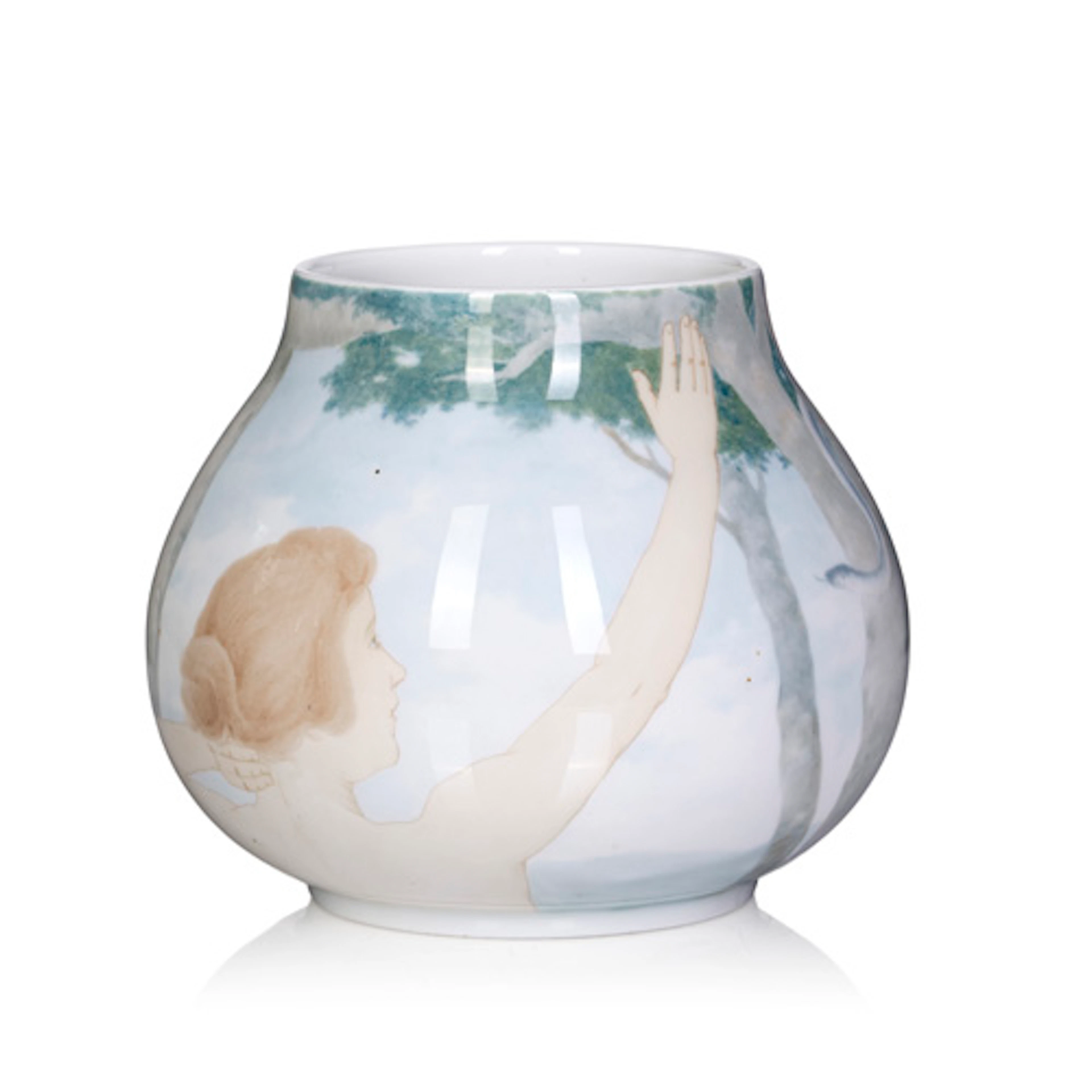 703 Vase mit Eva und Schlange. Theodor Grust (Form) und Marianne Høst