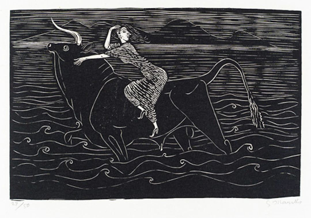 536 Gerhard Marcks "Europa auf dem Stier" 1961.