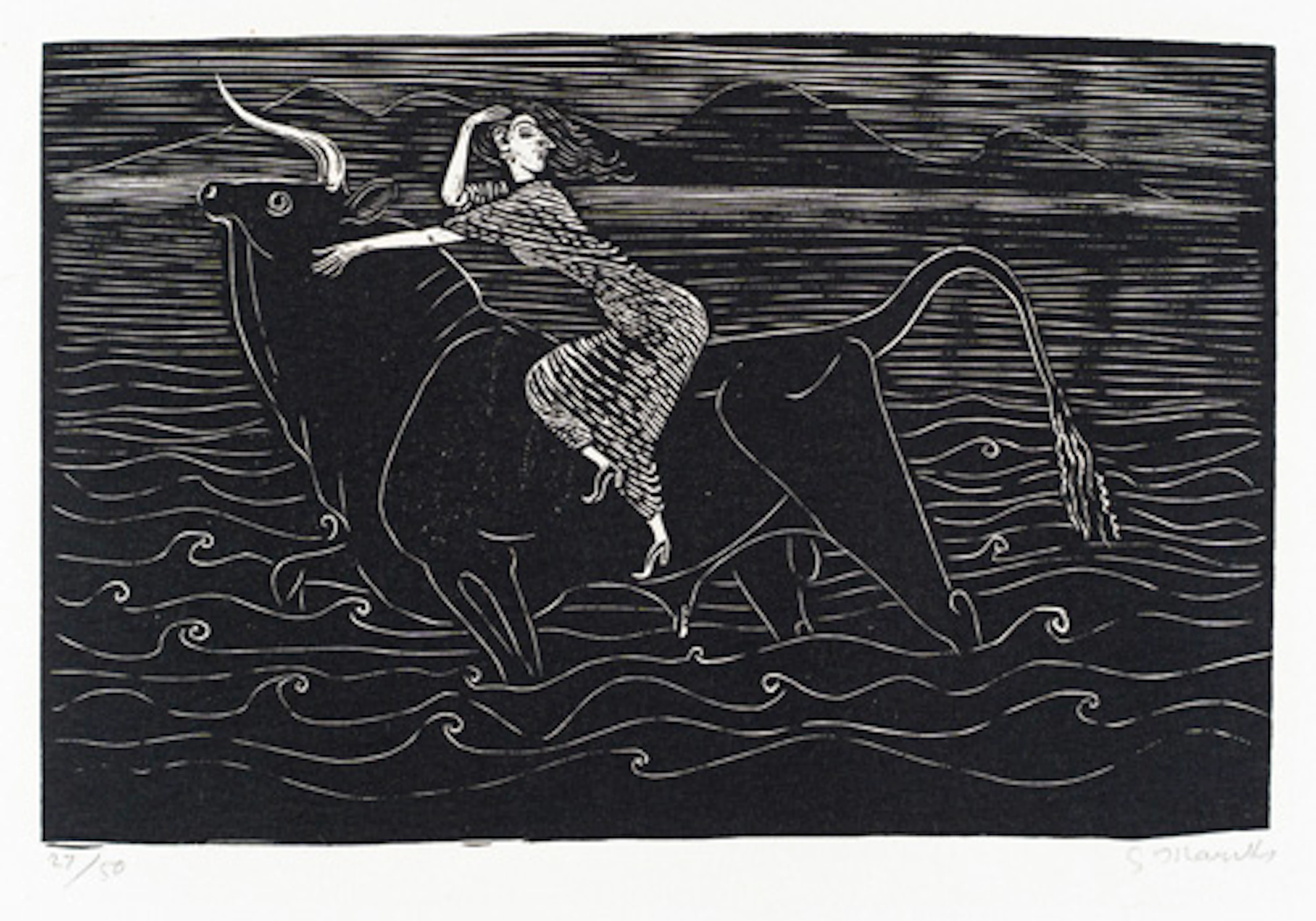 536 Gerhard Marcks "Europa auf dem Stier" 1961.