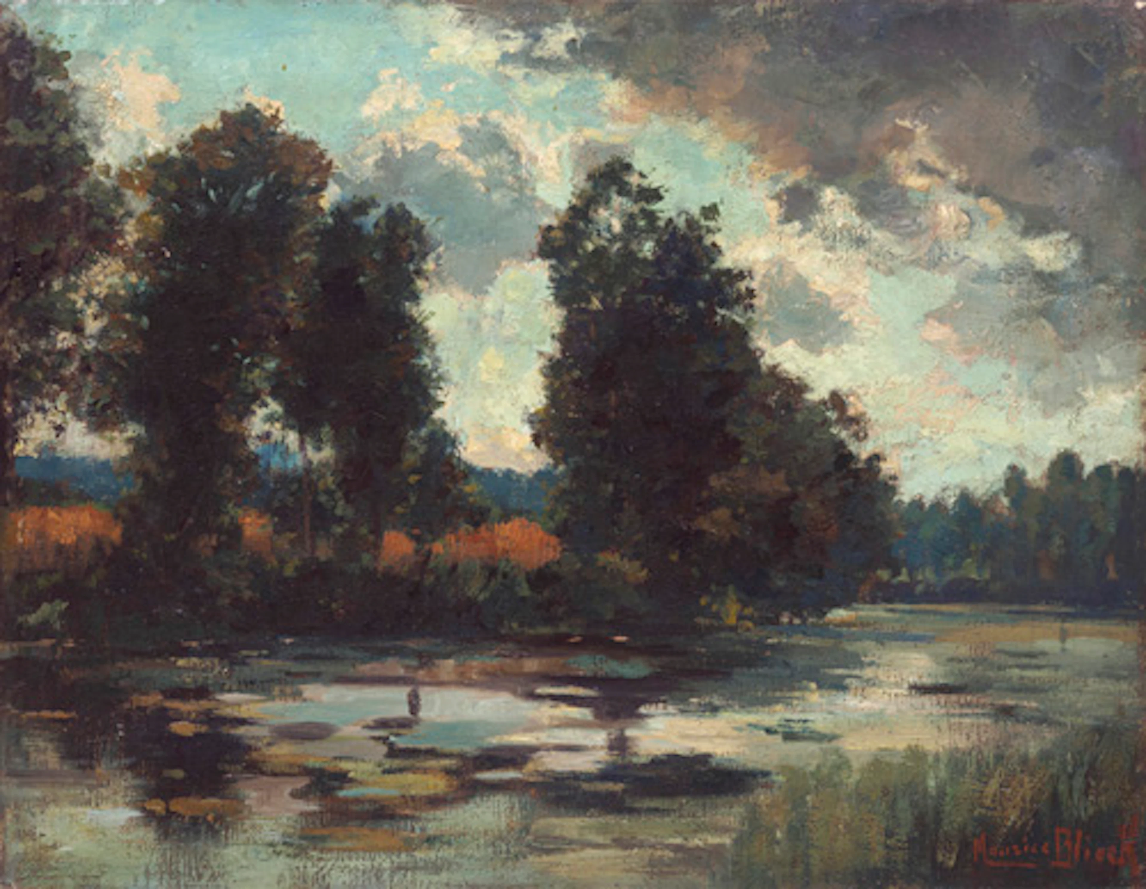 047 Maurice Blieck, Am Fluß. 1897.