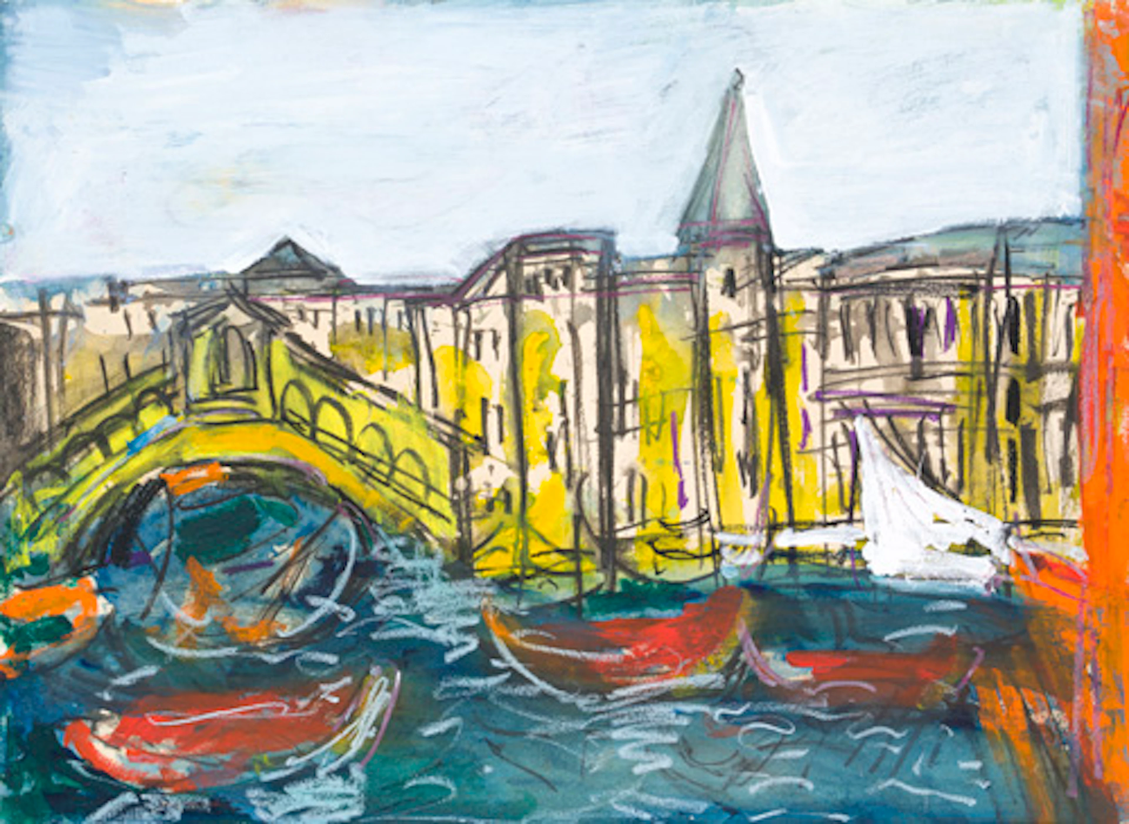 472 Ernst Hassebrauk, Venedig – Canal Grande mit Rialtobrücke. Wohl