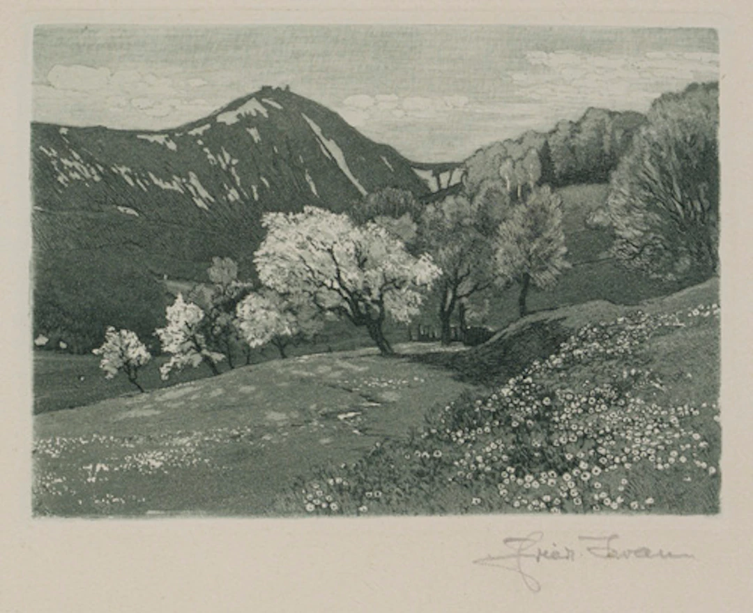 304 Friedrich Iwan, Sommer an der Schneekoppe. Wohl 1920er/1930er Jahre.