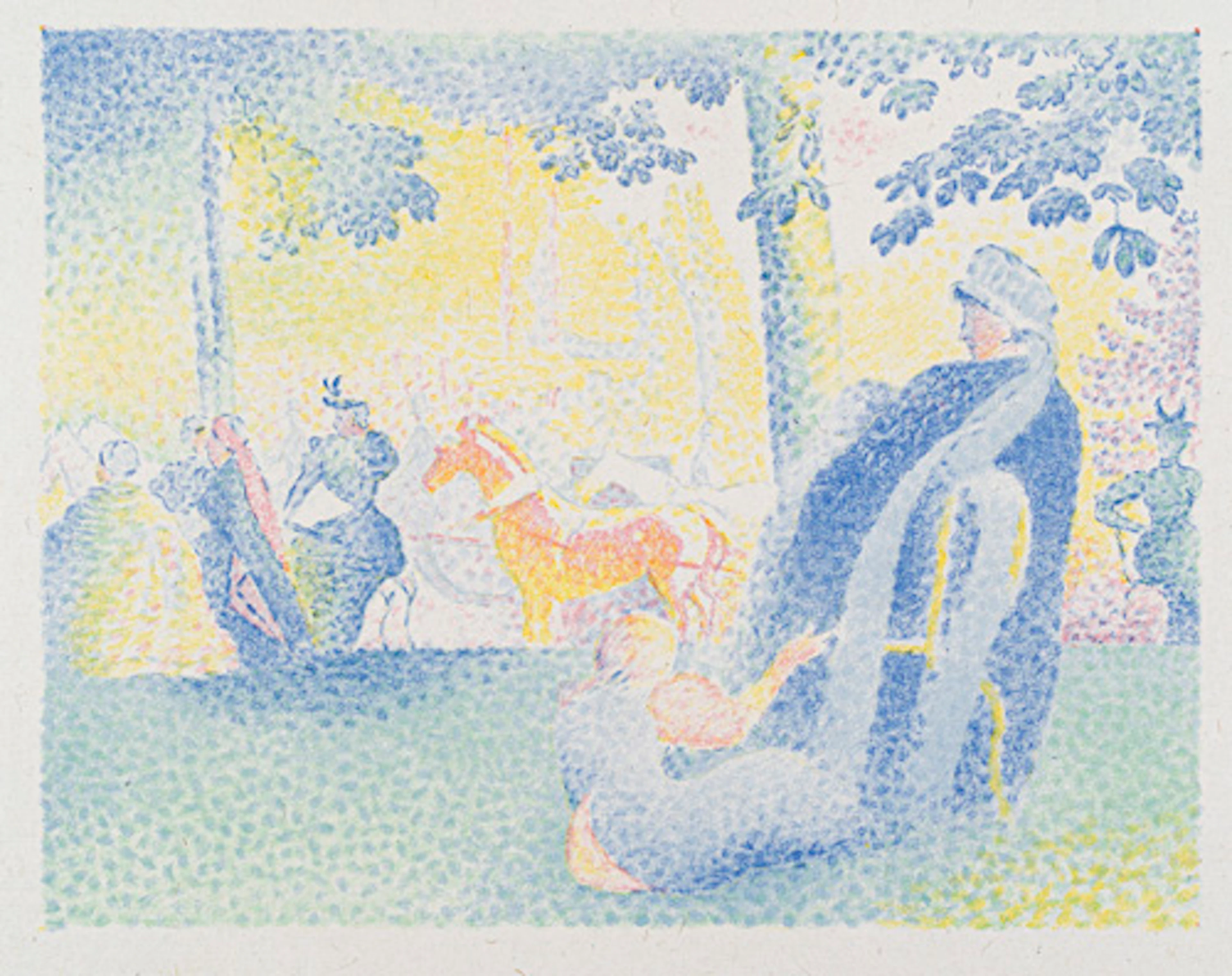 269 Henri Edmond Cross "In den Champs-Elysées". 1898.