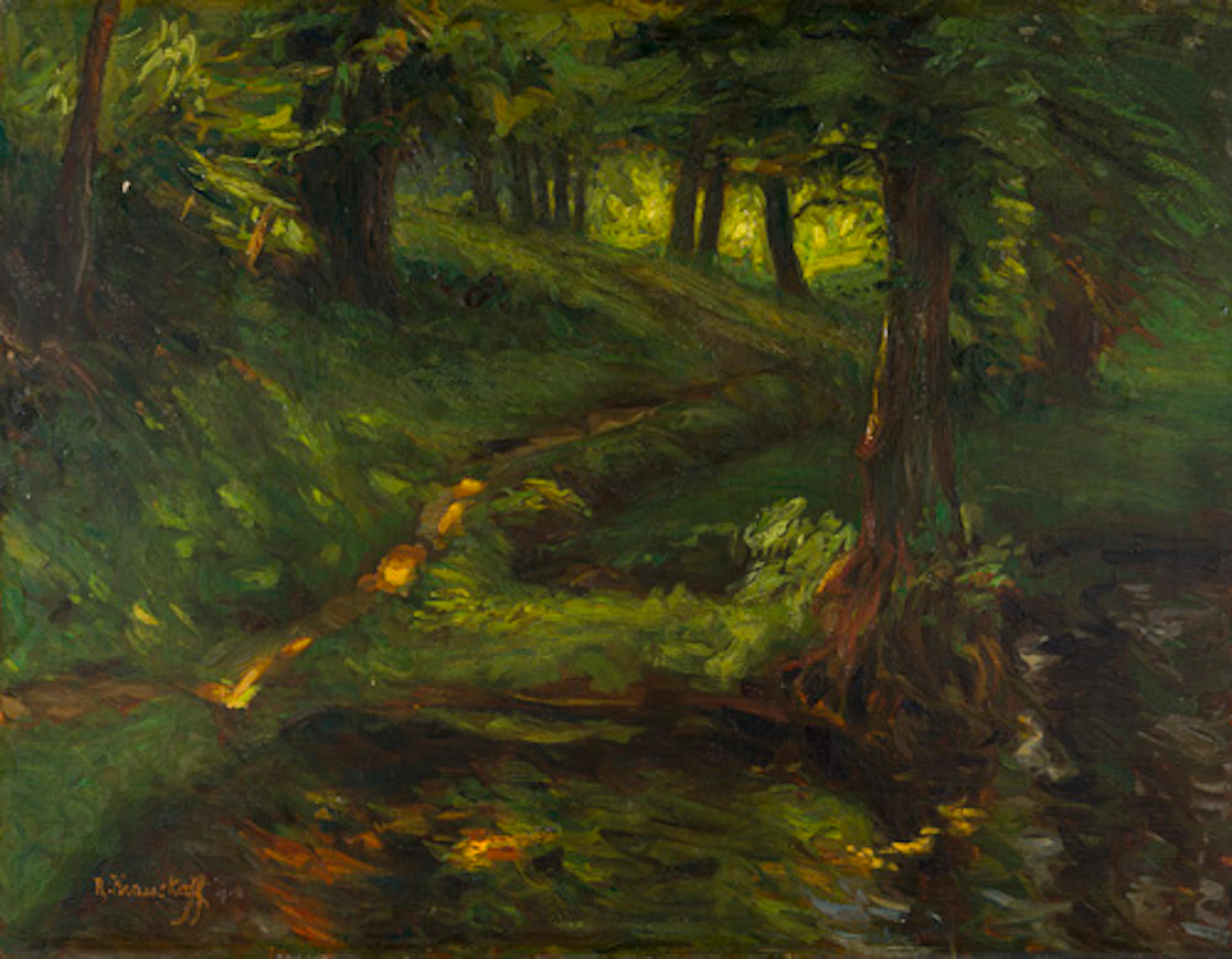 069 Rudolf Krauskopf "Waldinneres – Eichenkrug" 1912.