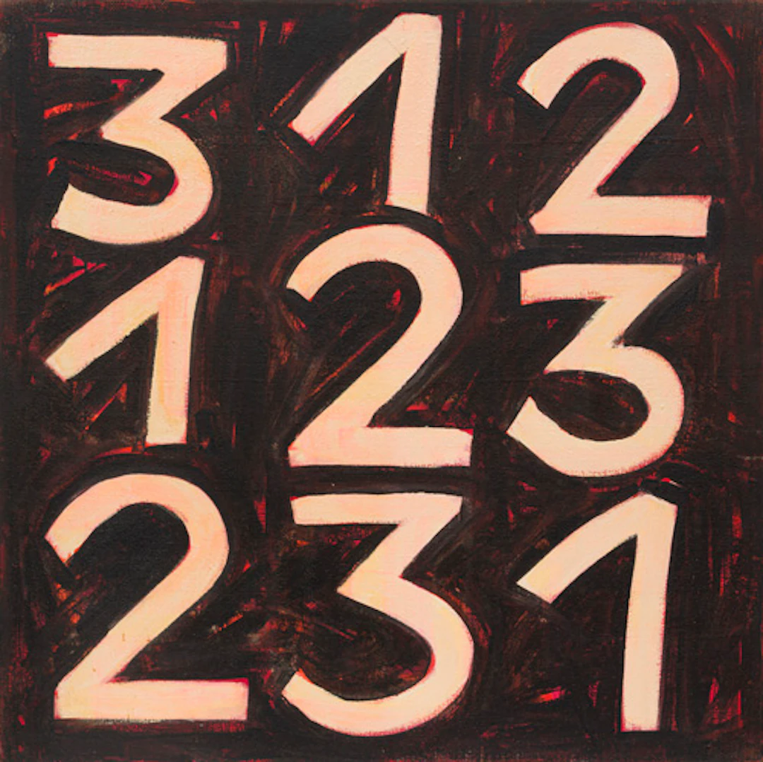 132 Lutz Fleischer "123". Wohl späte 1980er Jahre.