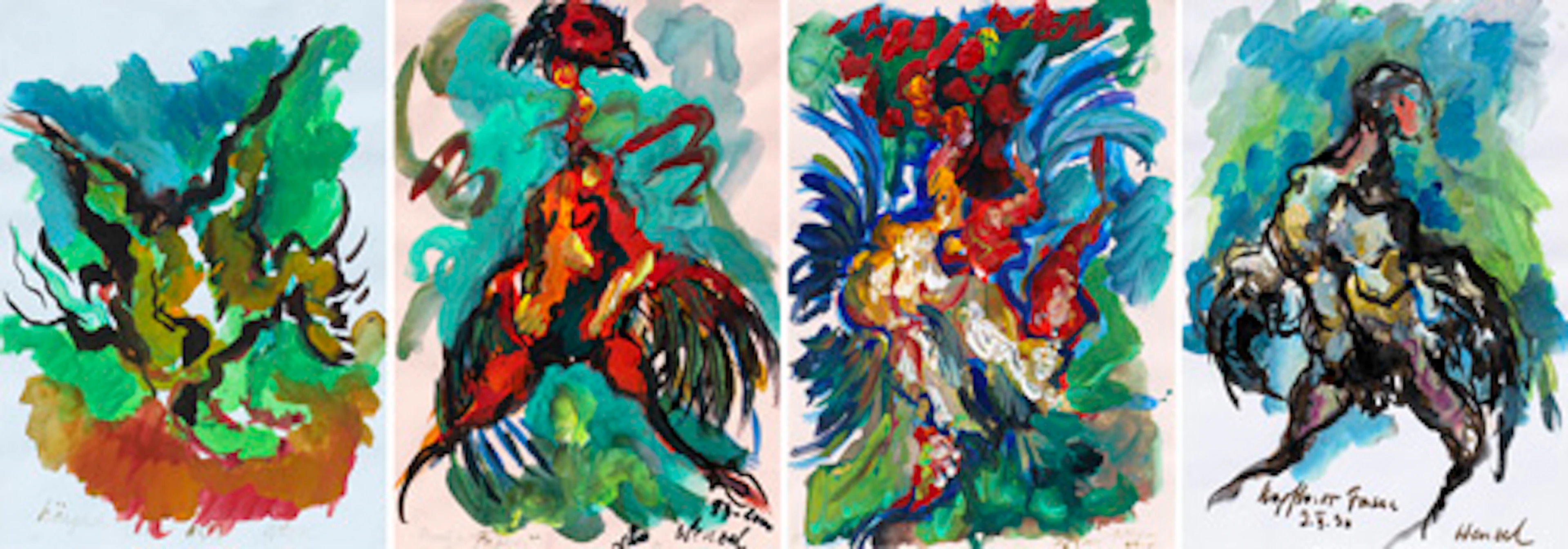 624 Jürgen Wenzel "Hängender Fasan" / "Mutiger Fasan" / "Getroffener