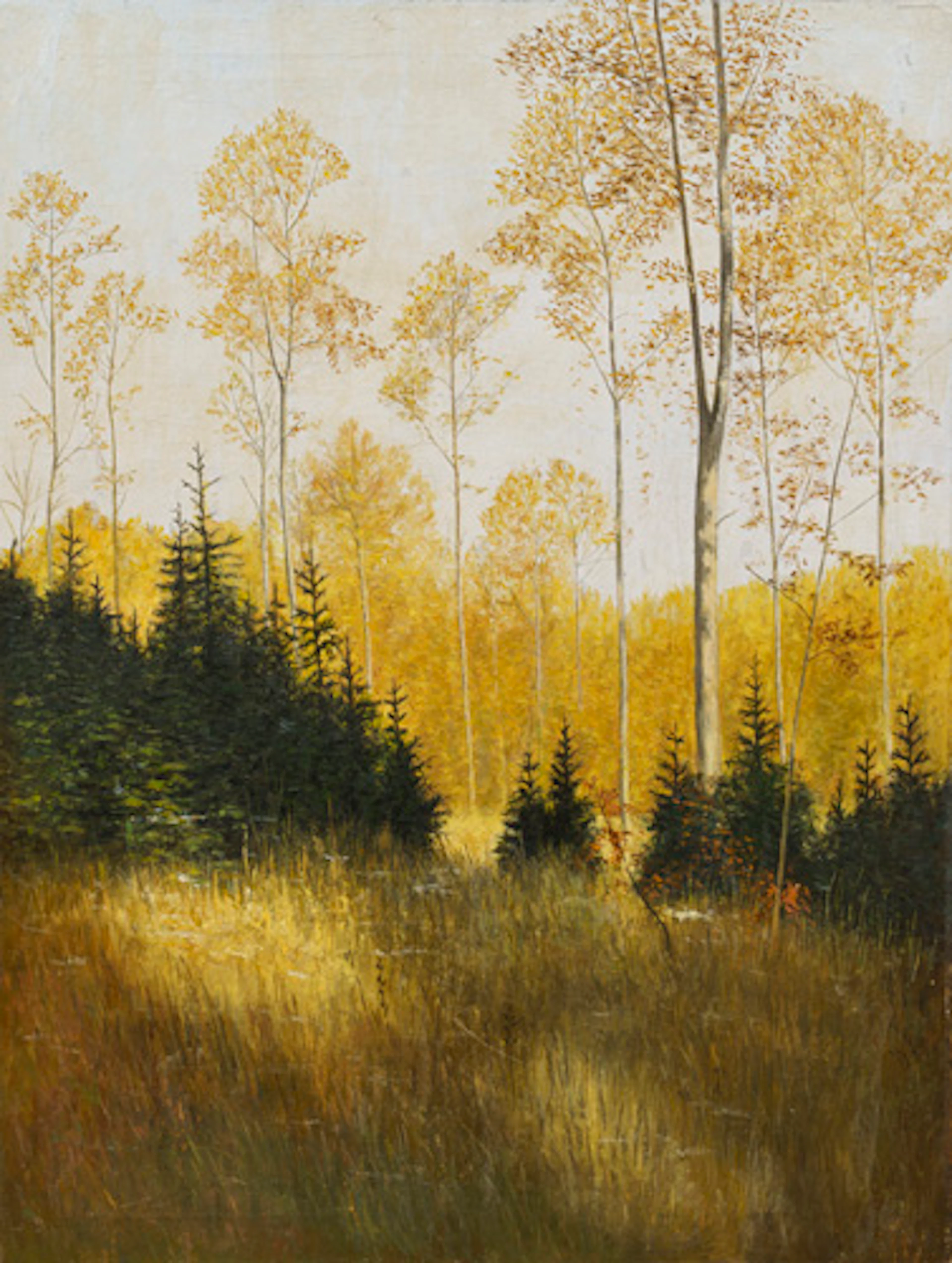 101 Weimarer Malschule, Waldlichtung in morgendlicher Herbstsonne. 1911.