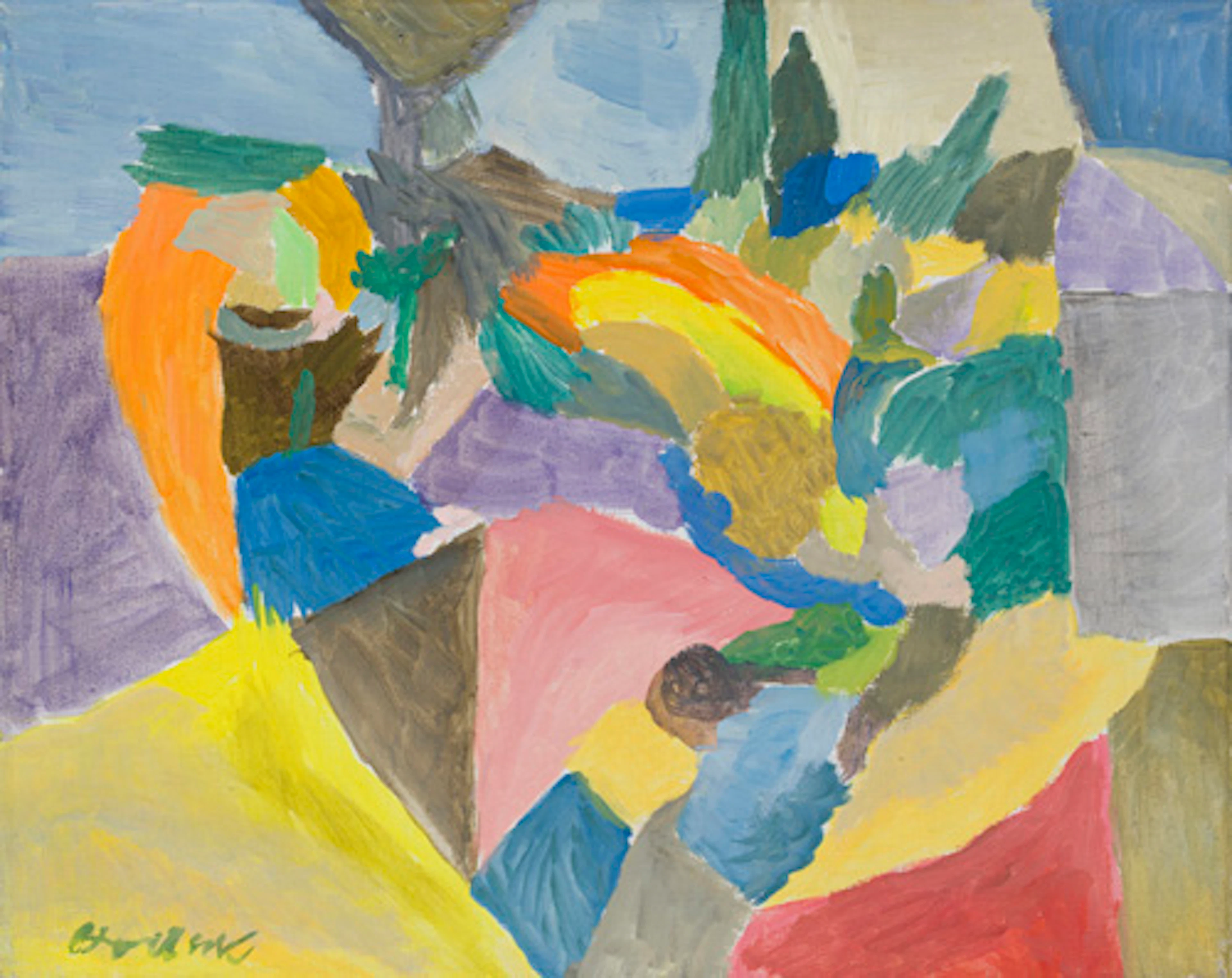148 Günter Horlbeck "Kleine südliche Landschaft (Garten am Meer)". 1983.