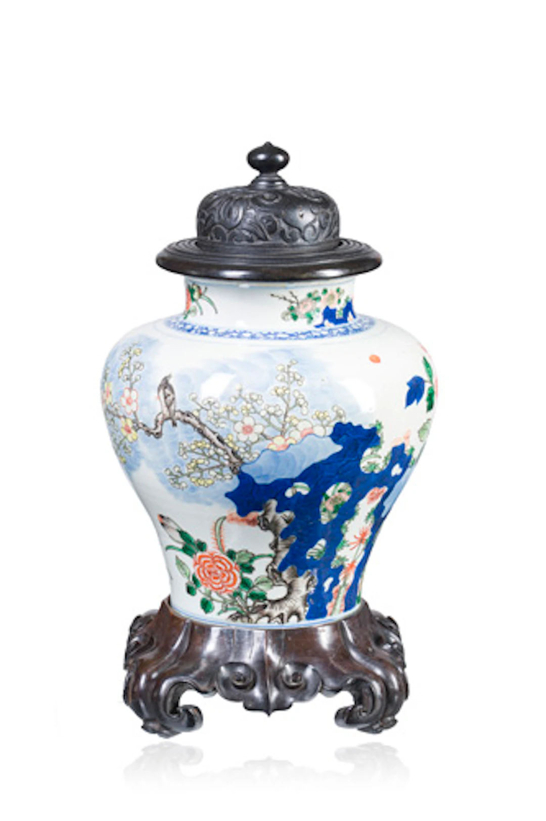 882 Wucai-Balustertopf. China. Wohl Transitionalzeit. 1620-1683.