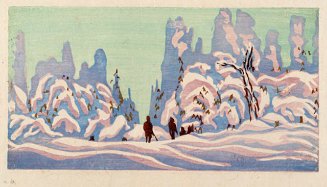 259 Siegfried Berndt, Winterwald. Wohl 1910er/1920er Jahre.