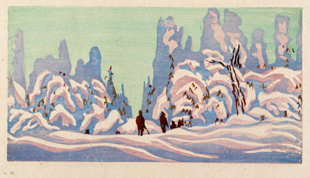 259 Siegfried Berndt, Winterwald. Wohl 1910er/1920er Jahre.