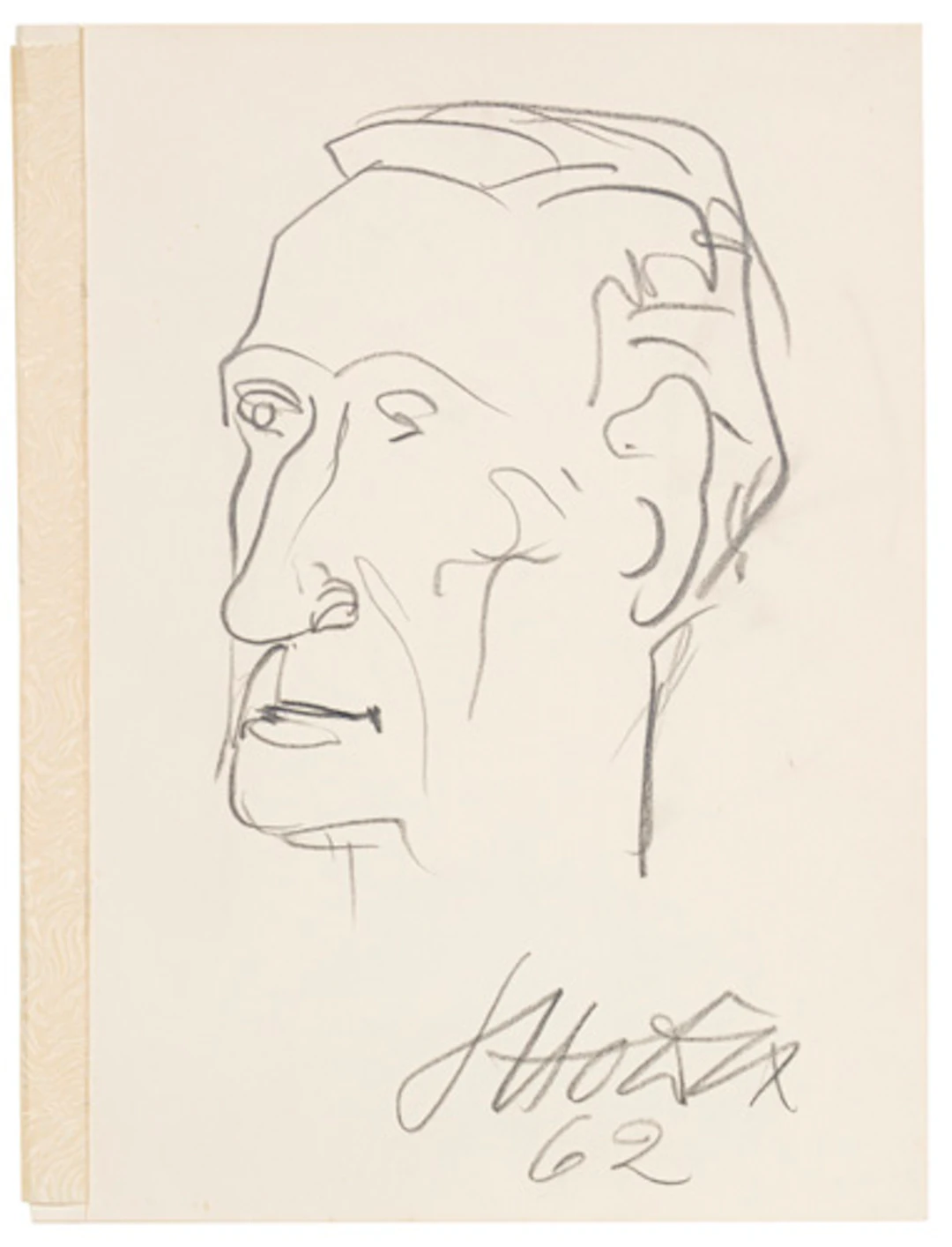 442 Otto Dix, Porträt Roland Hettner. 1962.