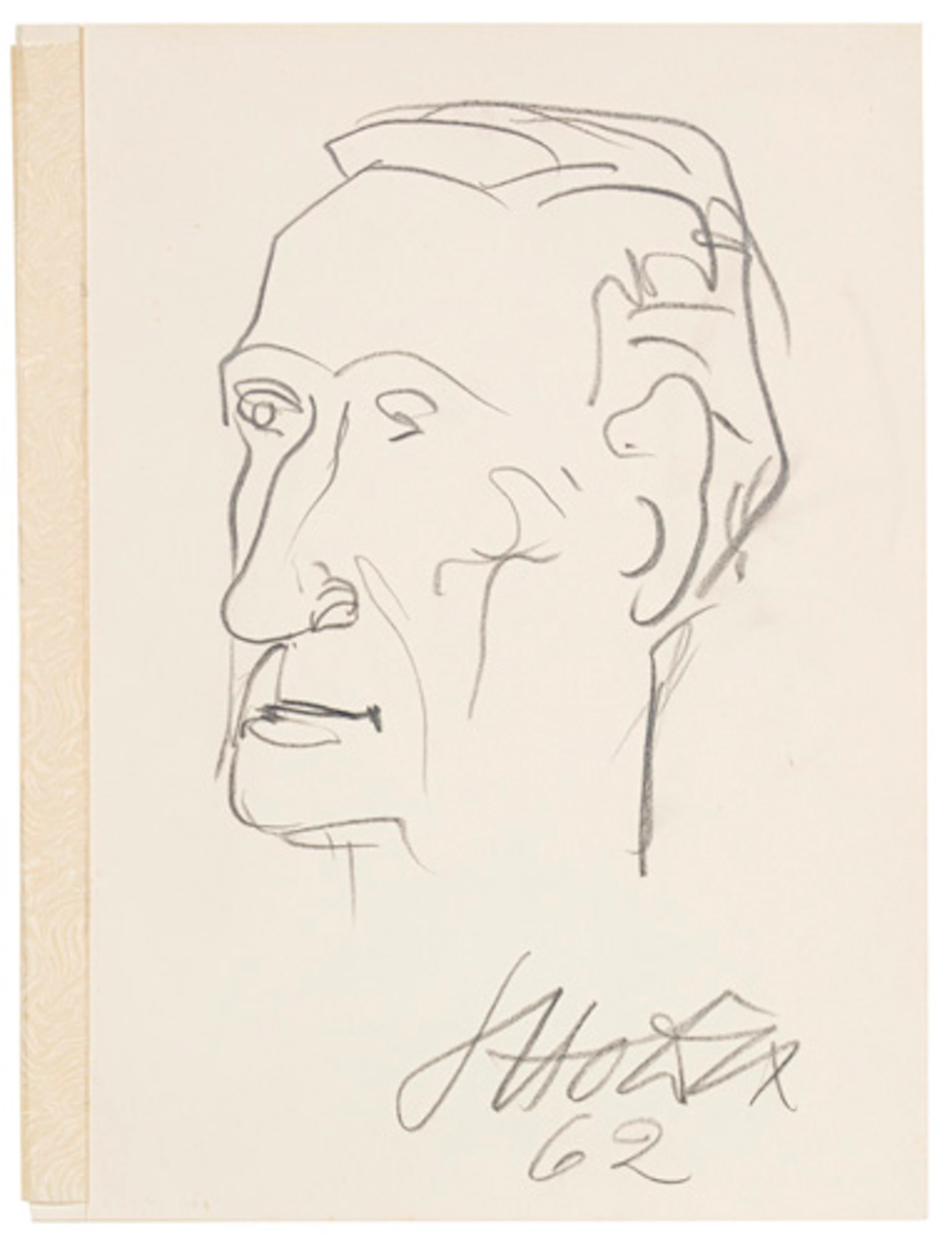 442 Otto Dix, Porträt Roland Hettner. 1962.
