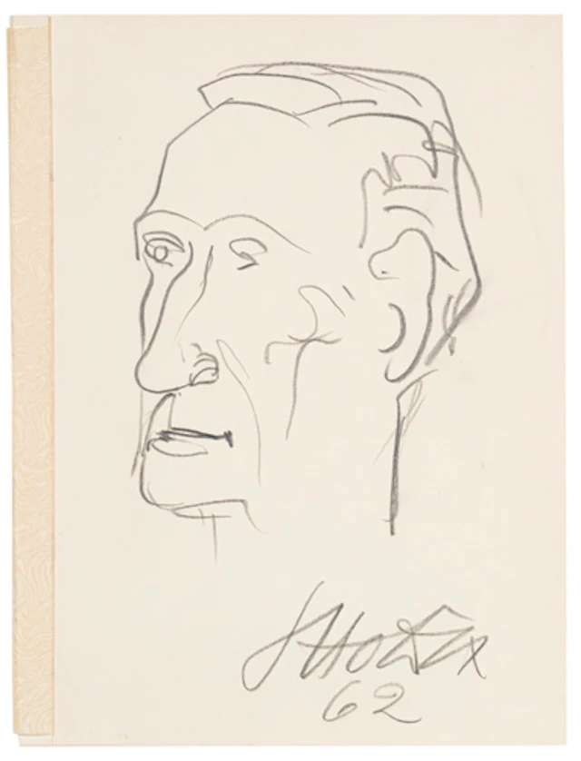 442 Otto Dix, Porträt Roland Hettner. 1962.