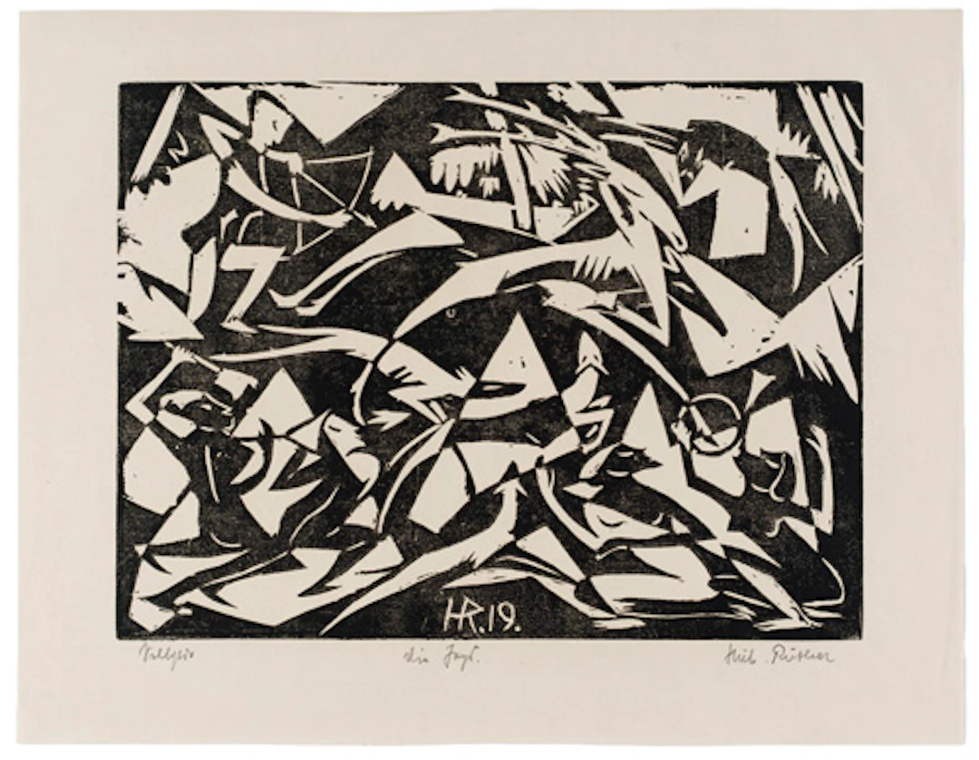 368 Hubert Rüther "Die Jagd". 1919.