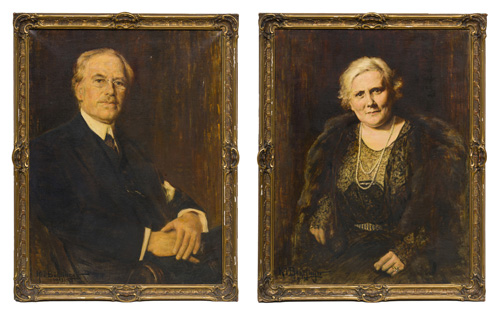 039 Konrad Immanuel Böhringer, Porträt Berta Reucker / Porträt Prof.