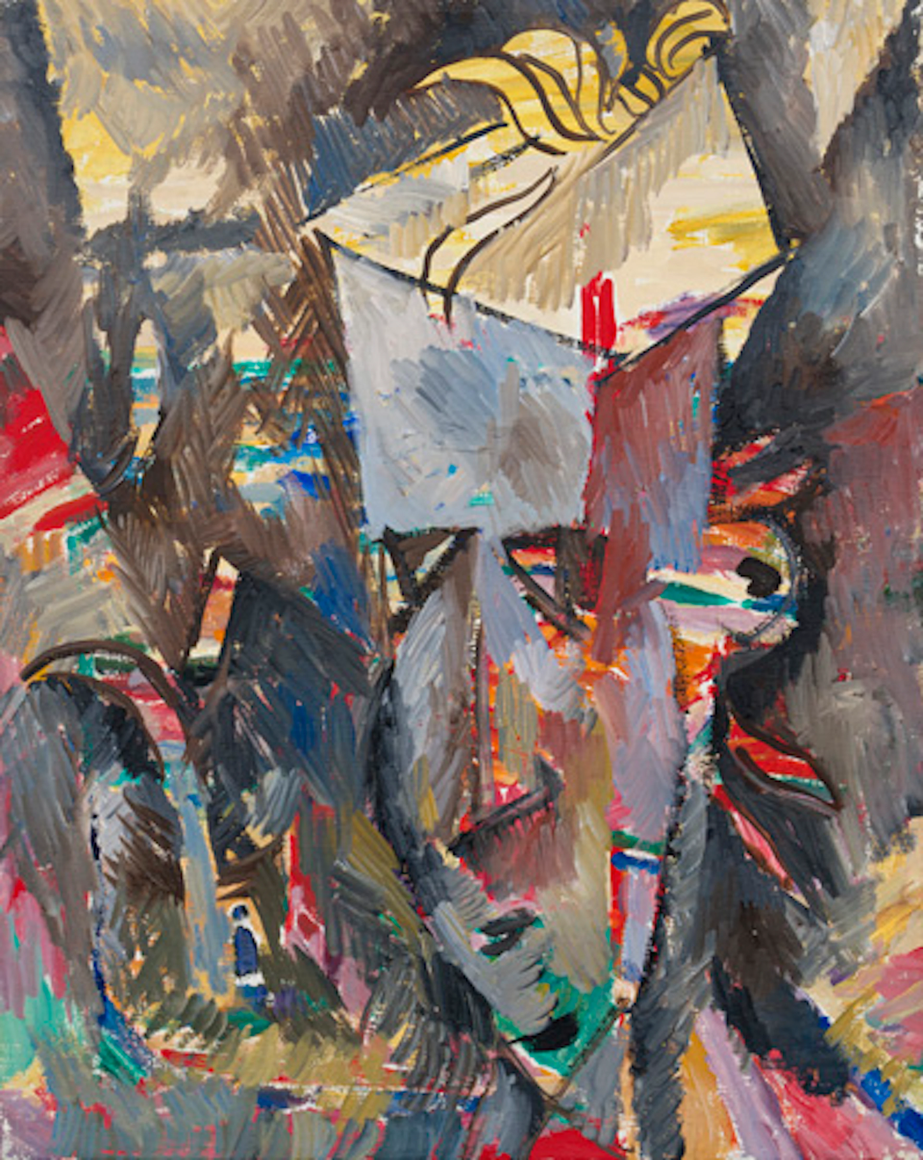 151 Günter Horlbeck "Punk (Übermalung)". 1984.