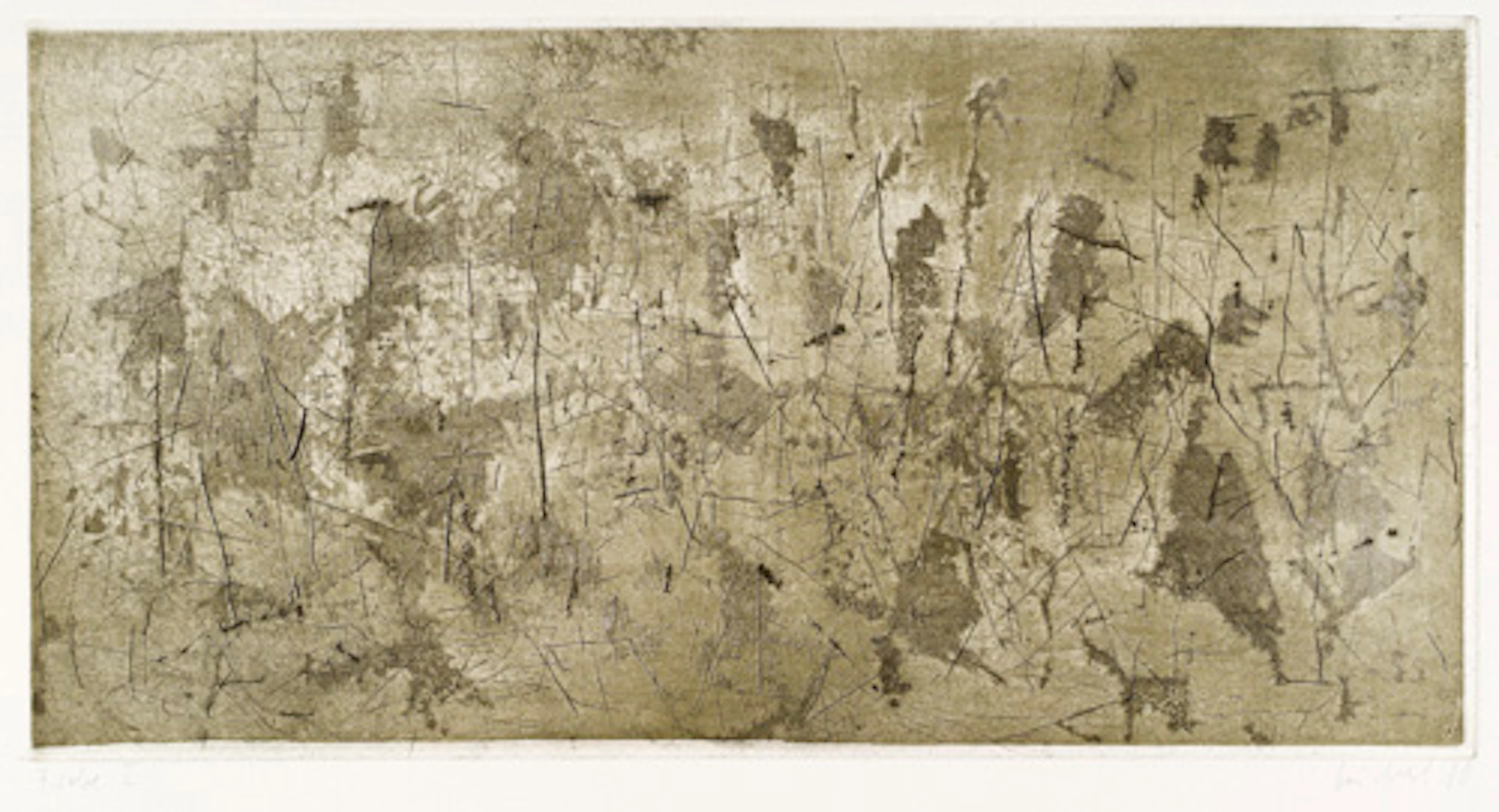 456 Eberhard Göschel, Graugrüne Landschaft. 1980.