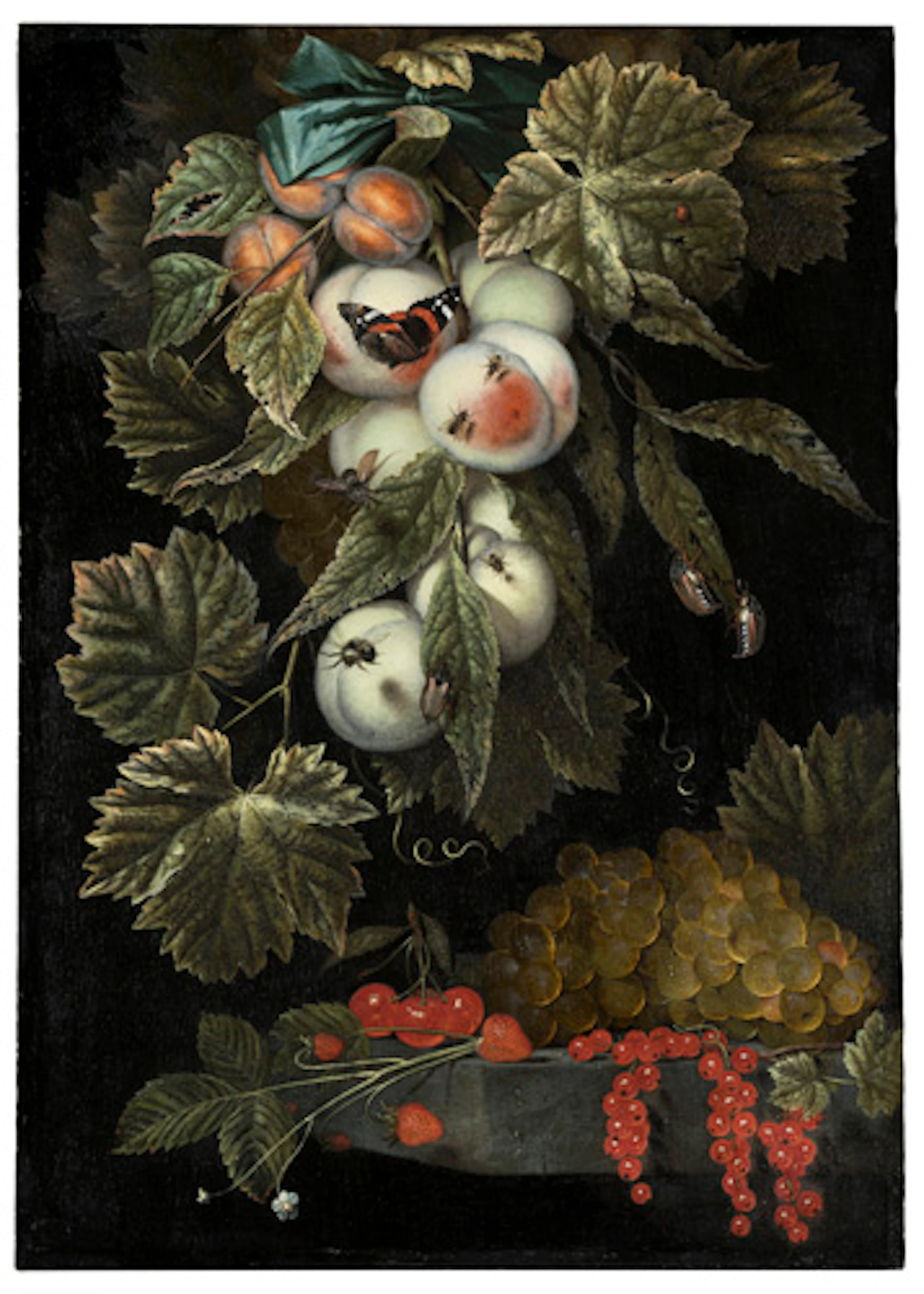 005 Ottmar Elliger d. Ä. "Feston mit Früchten und Insekten". 1665.