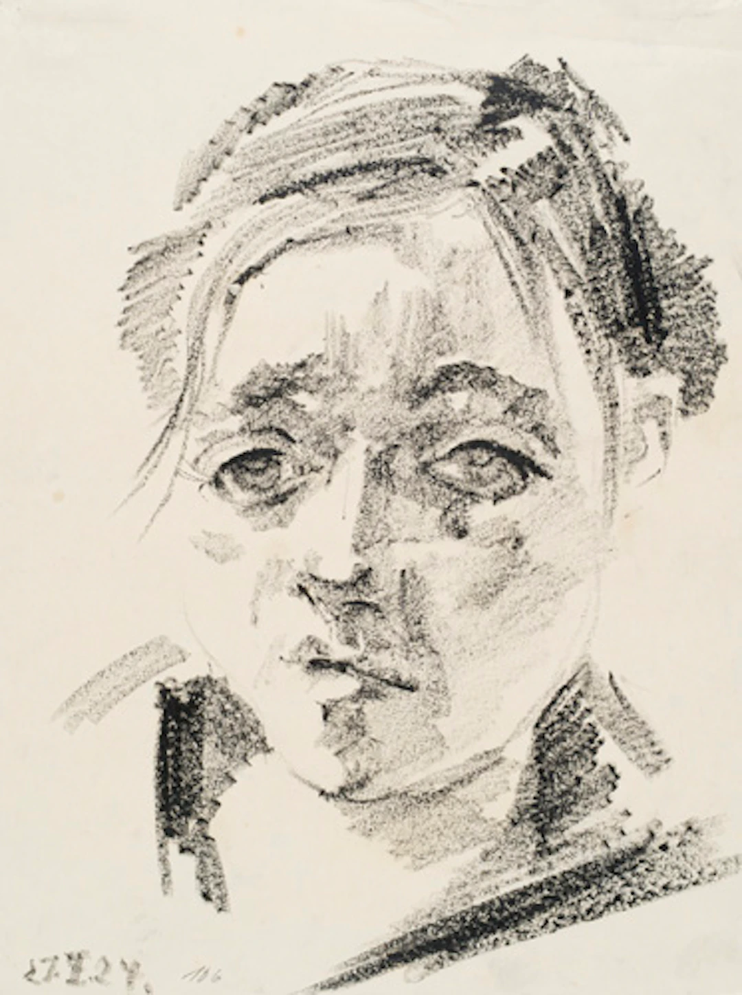 374 Alice Sommer, Bildnis Paula Lauenstein. 1927.