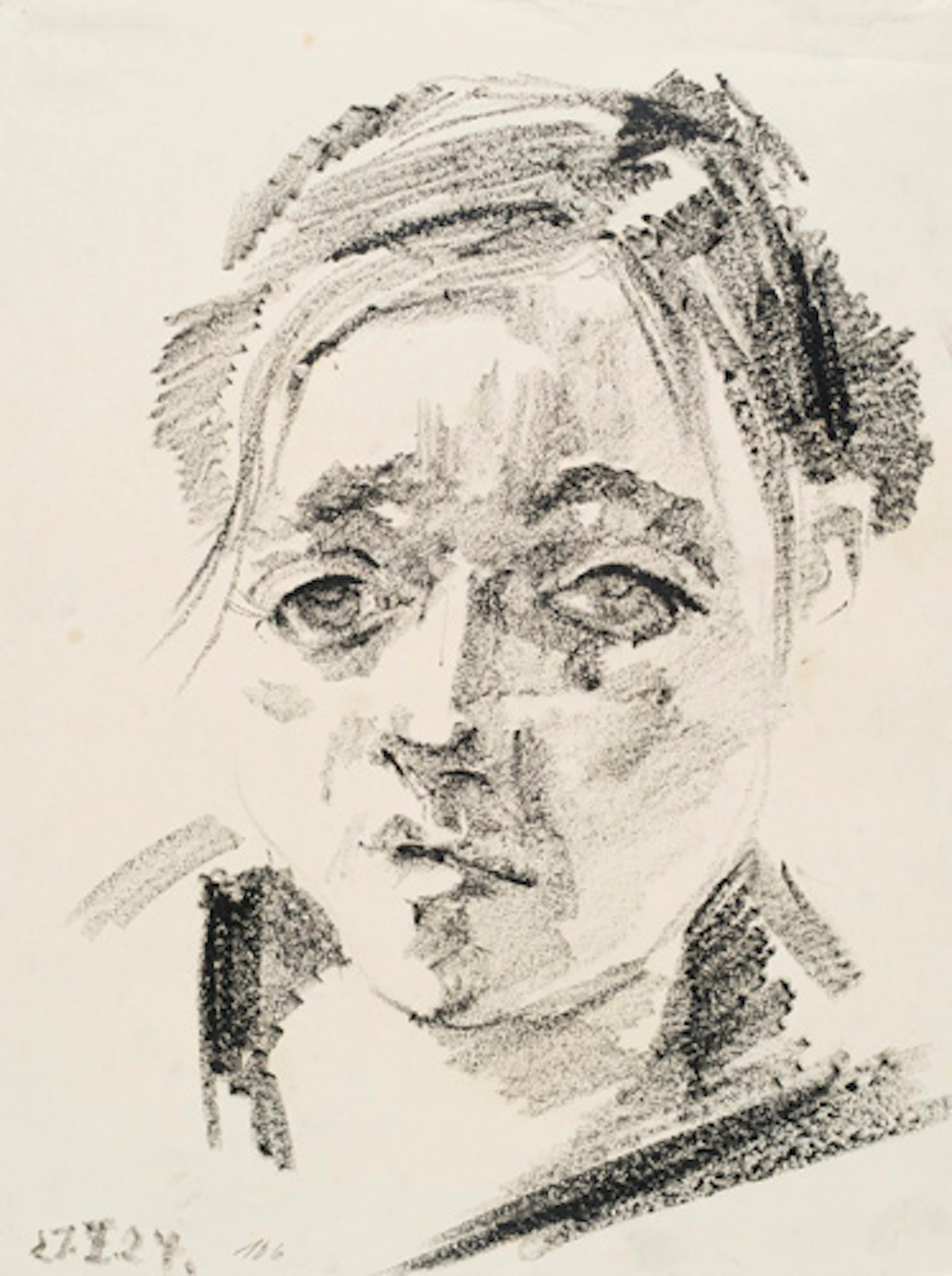 374 Alice Sommer, Bildnis Paula Lauenstein. 1927.