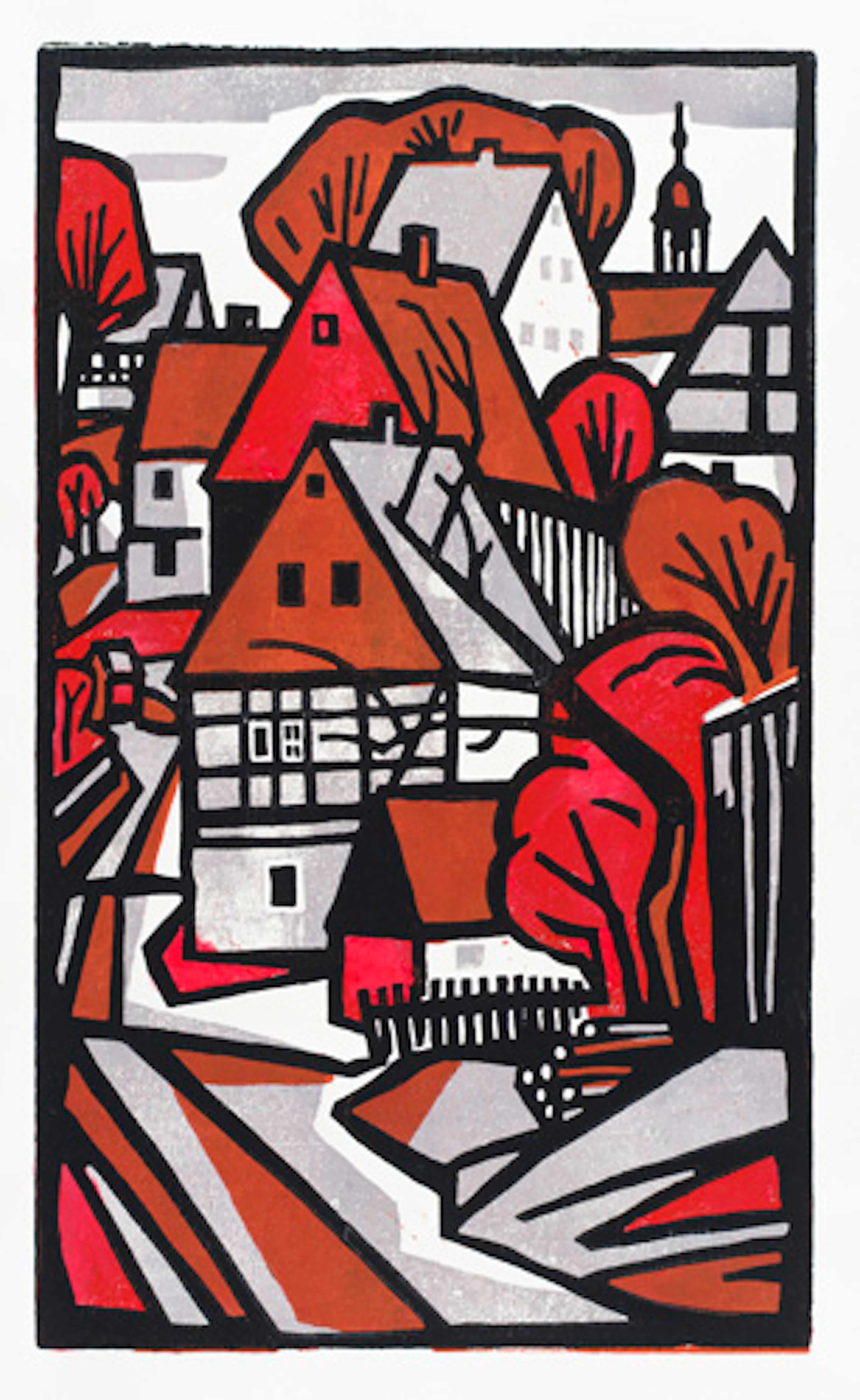 534 Rudolf Manuwald "Erzgebirgische Dorflandschaft (Streckewalde)"