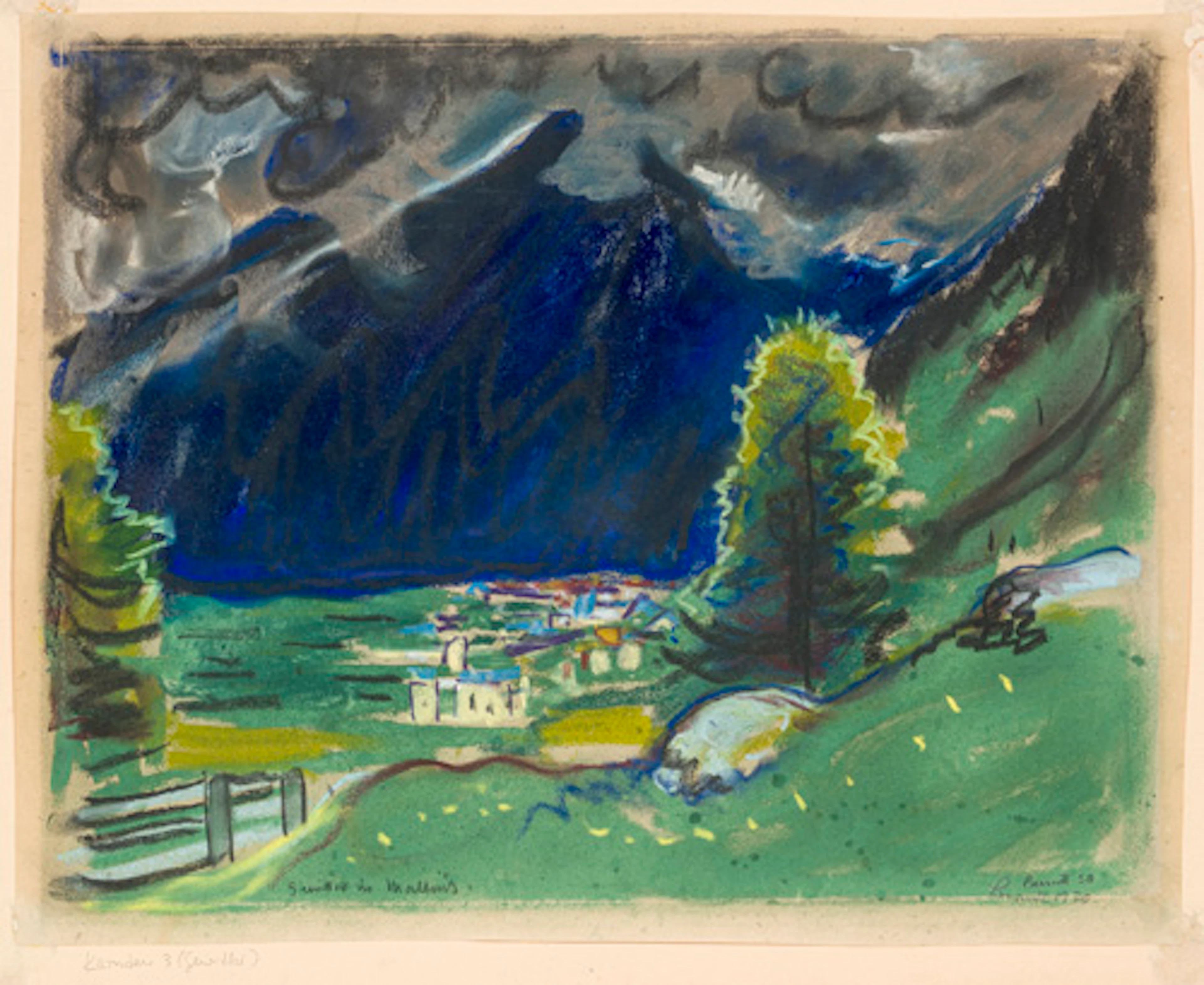 257 Siegfried Berndt "Gewitter in Mallnitz" / "Mallnitz" / Birken