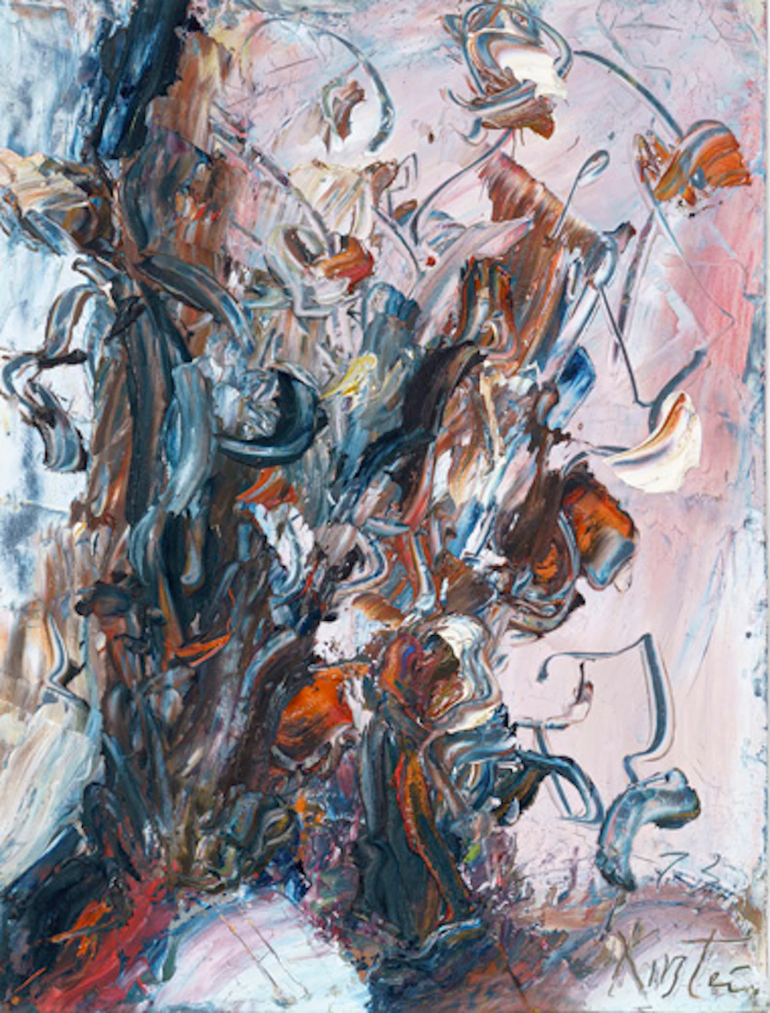 200 Helmut Schmidt-Kirstein, Vertrockneter Blumenstrauß. 1973.
