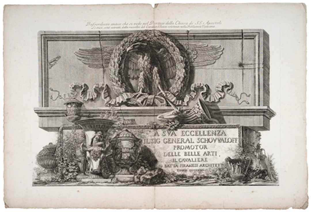227 Giovanni Battista Piranesi "Bassorilievo antico che si vede nel