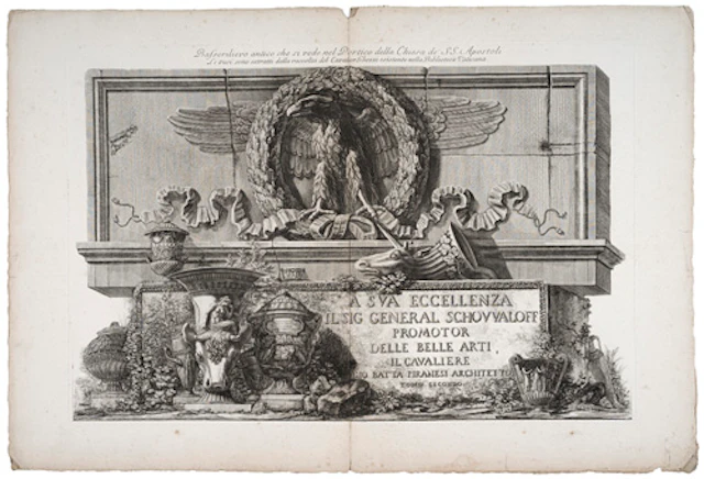 227 Giovanni Battista Piranesi "Bassorilievo antico che si vede nel