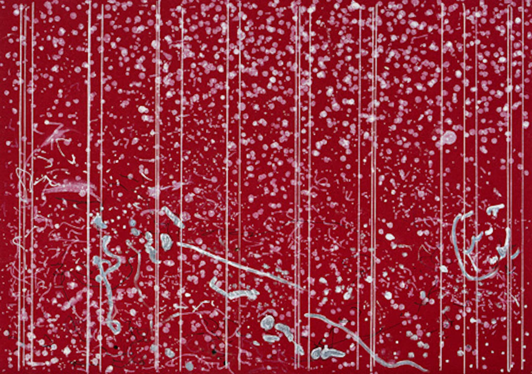 548 Wilhelm Müller "gestreifter himmel in bordaux [sic!]". 1996.