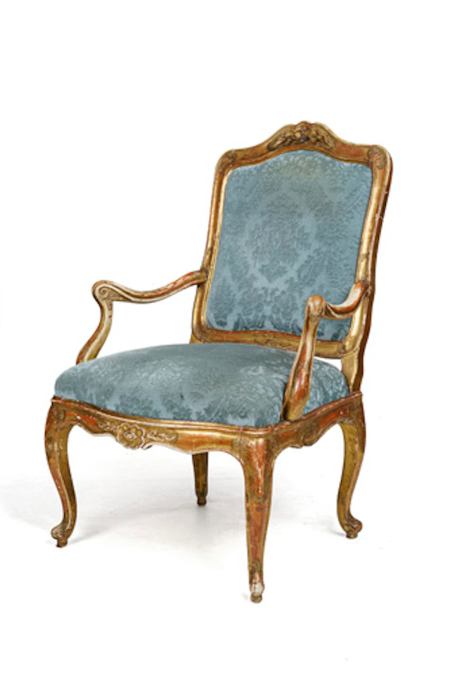 871 Großer Louis XV-Fauteuil "à la reine". Frankreich. Mitte 18. Jh.