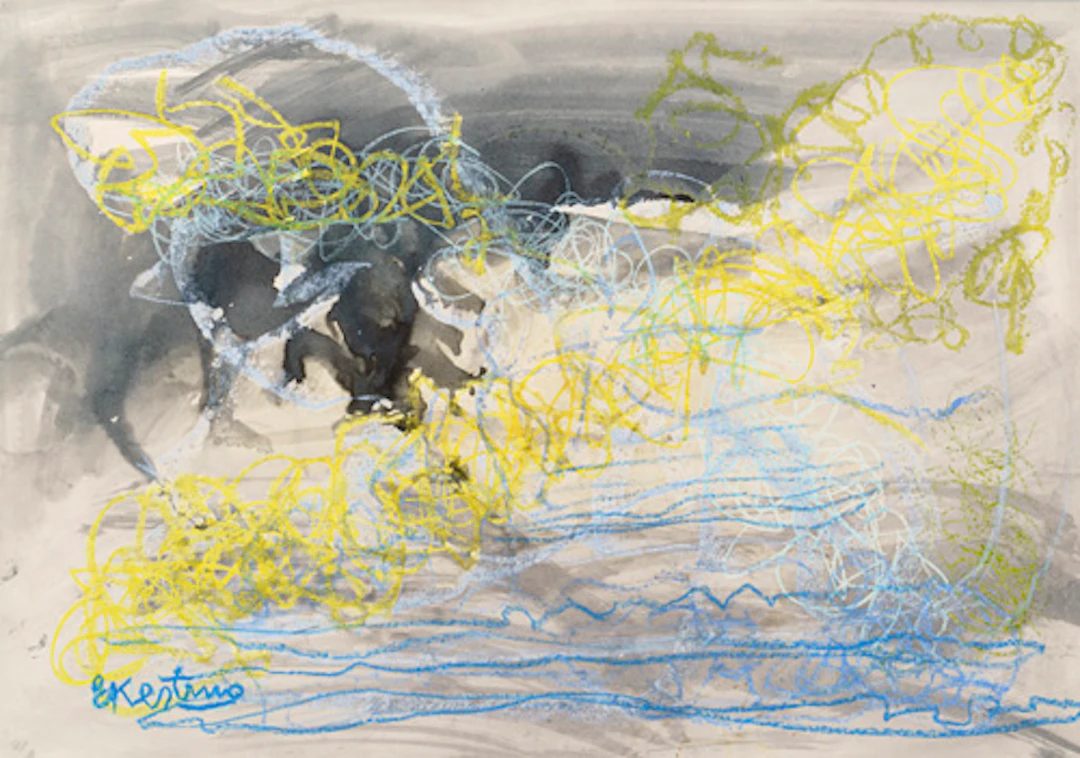 509 Edmund Kesting "Morgennebel am Meer". 1960er Jahre.