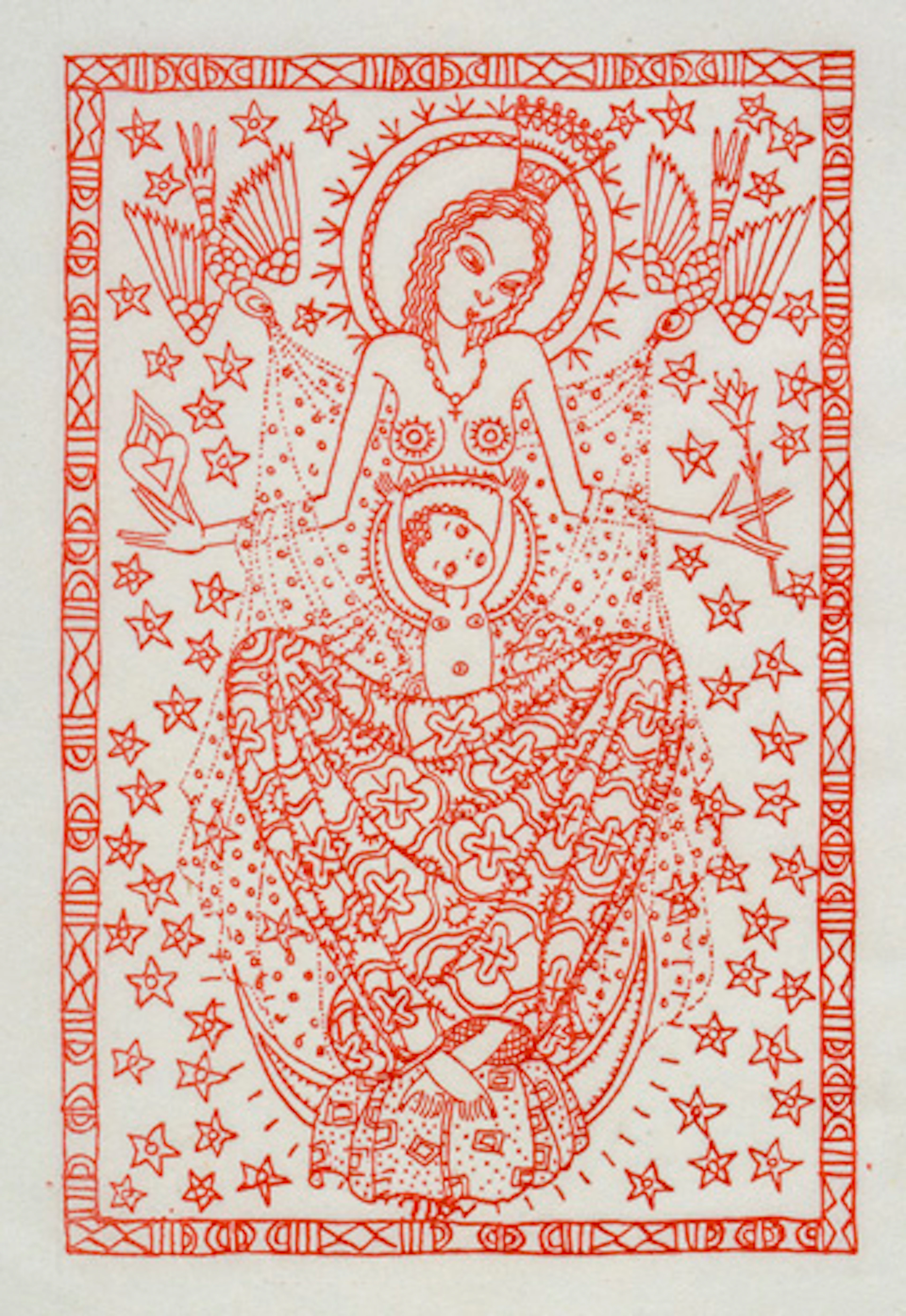 350 Elfriede Lohse-Wächtler "Maria (Böhmische Madonna)". 1922.