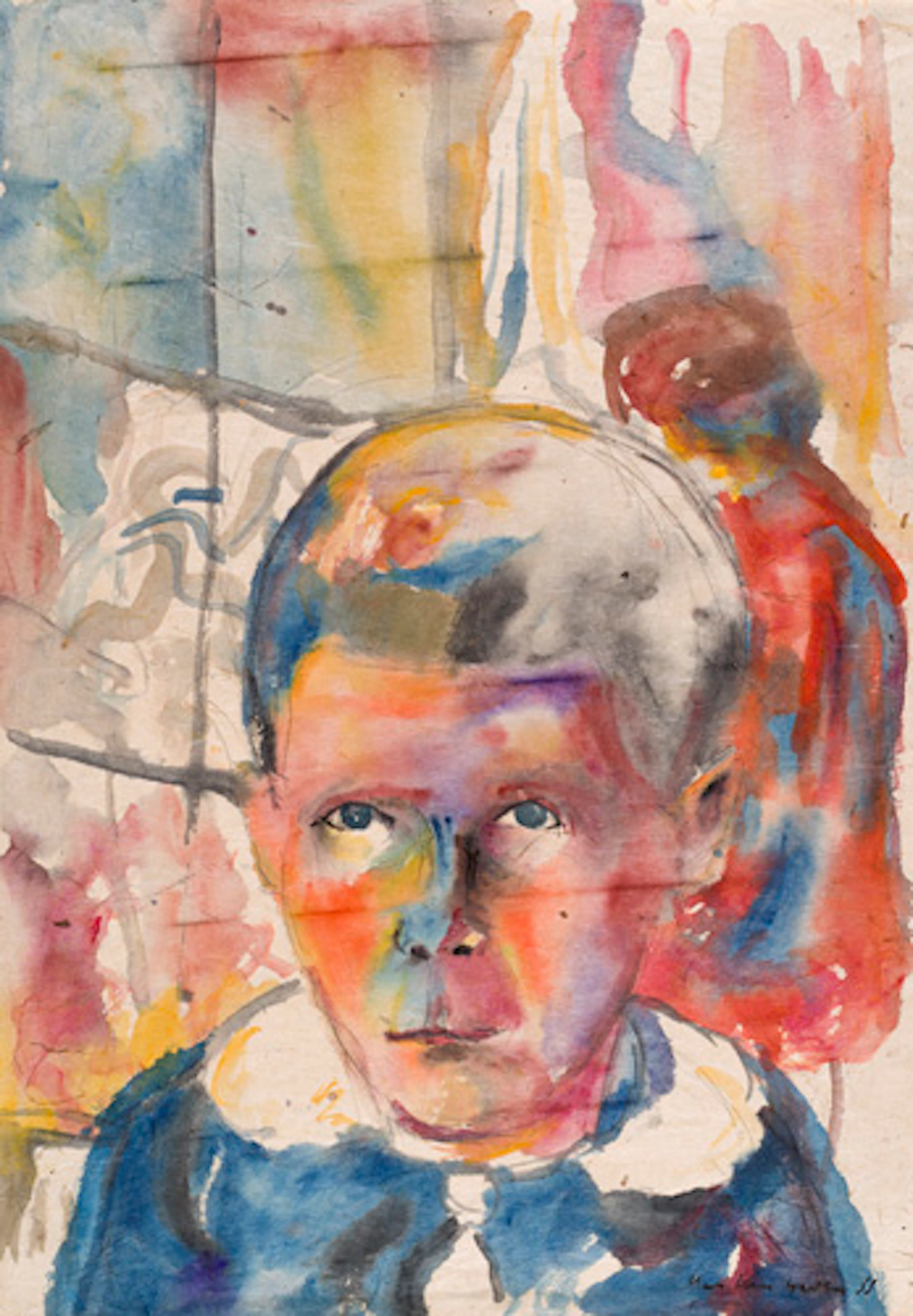 289 Hans Hermann Hagedorn, Kopf eines Knaben. 1933.