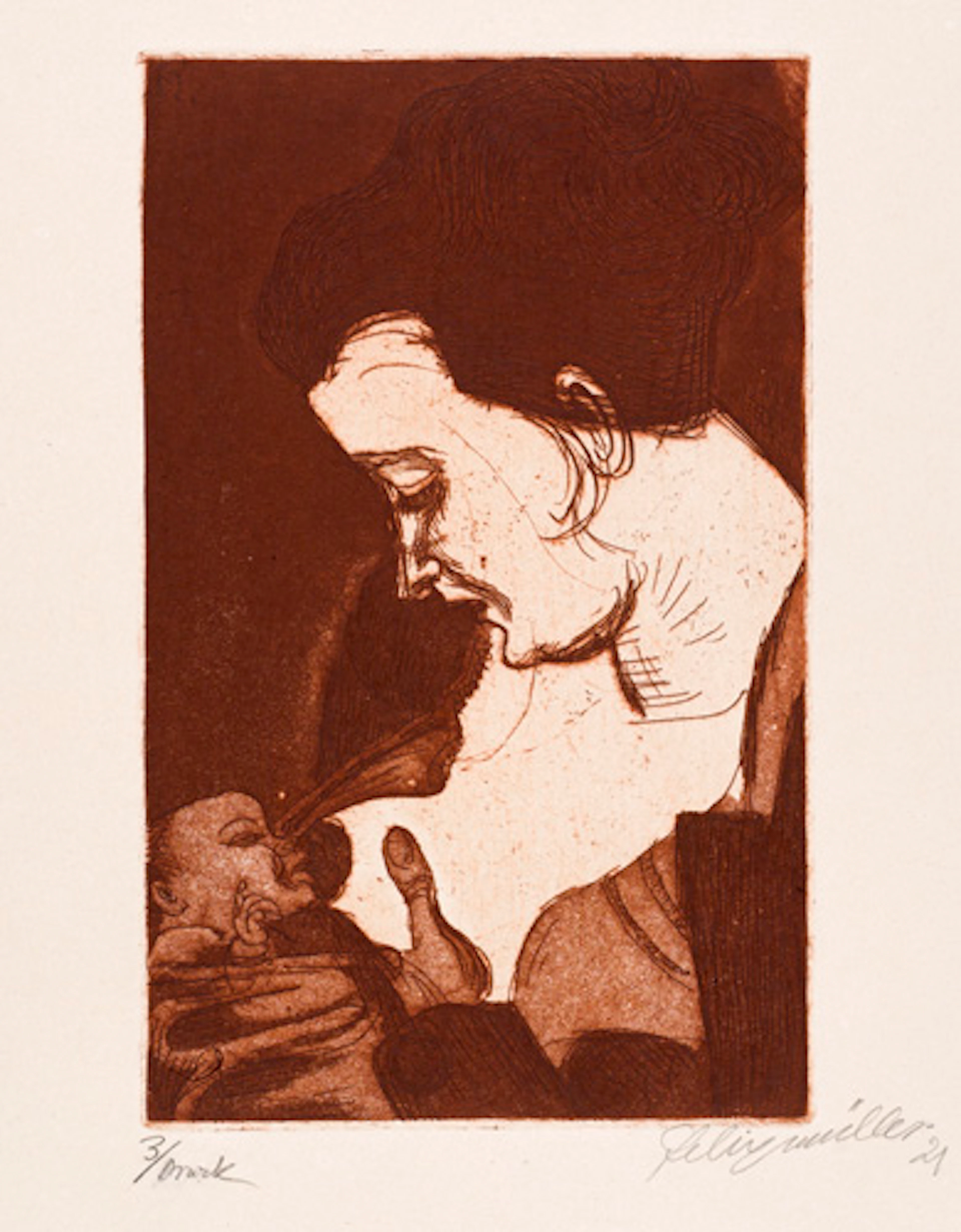 275 Conrad Felixmüller "Stillende Mutter". 1921.
