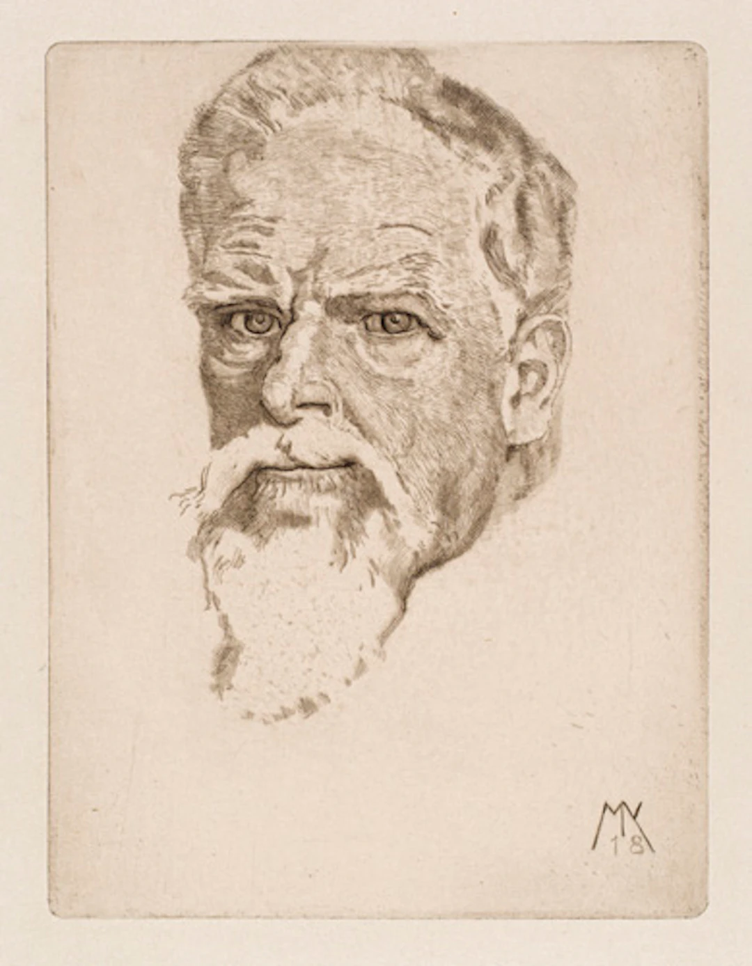 320 Max Klinger "Selbstbildnis" / "Integer Vitae". 1918 /1885.