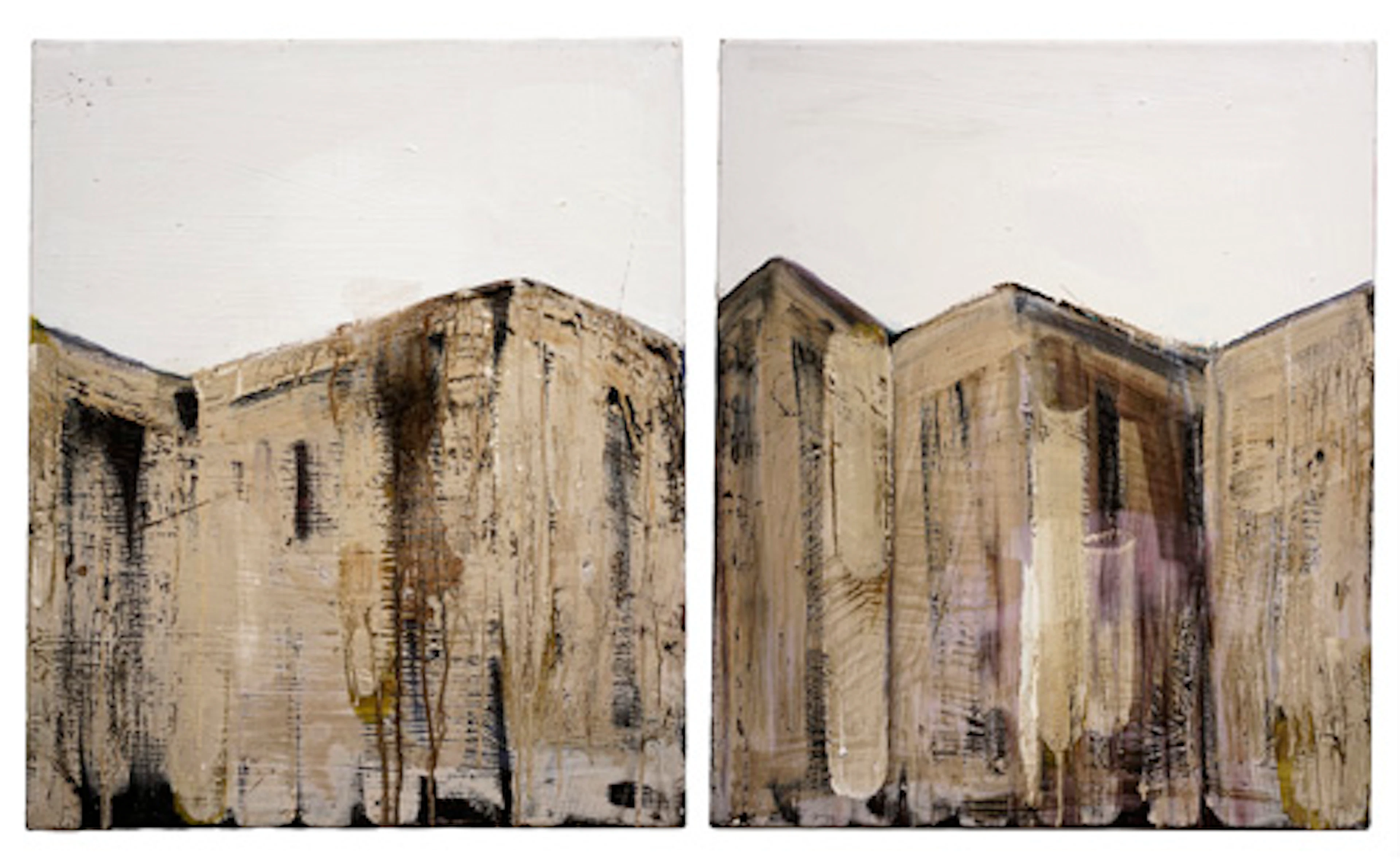 179 David Morgenstern "Unbuild B – Unbuild C" (Diptychon) 2020.