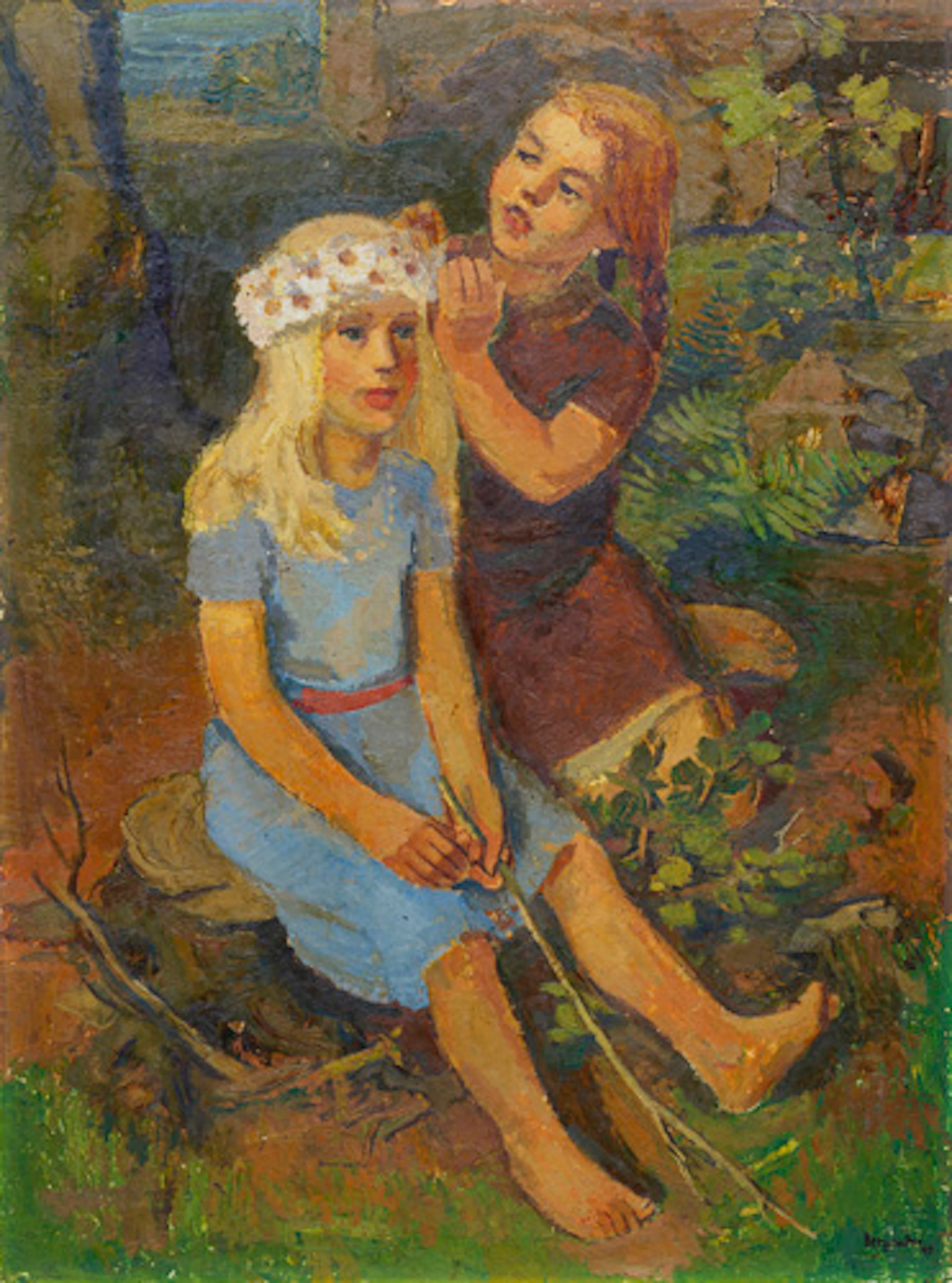 114 Rudolf Bergander "Mädchen". 1943.