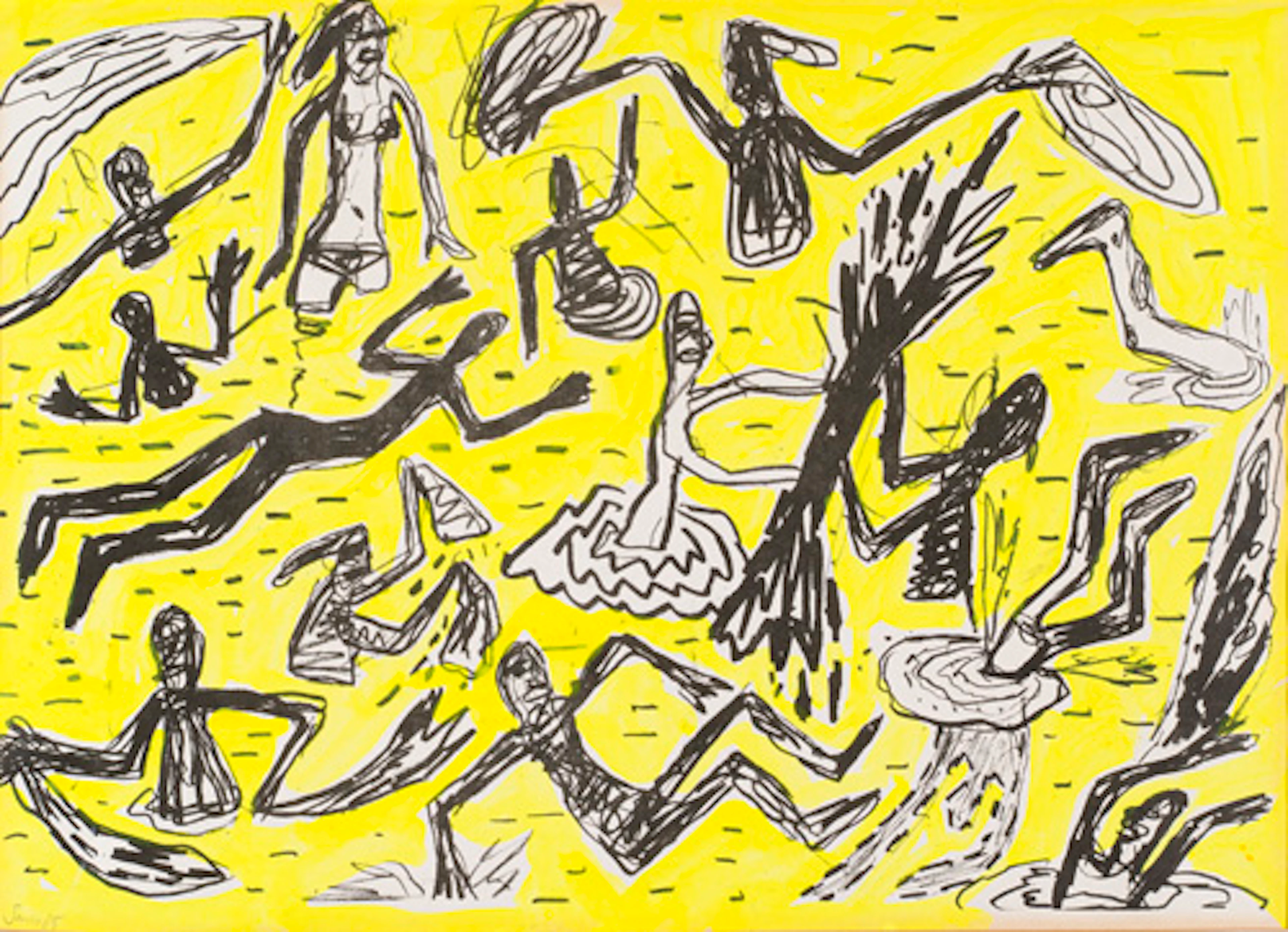589 Wolfgang Smy, 19 druckgrafische Arbeiten. 1984 -1985.