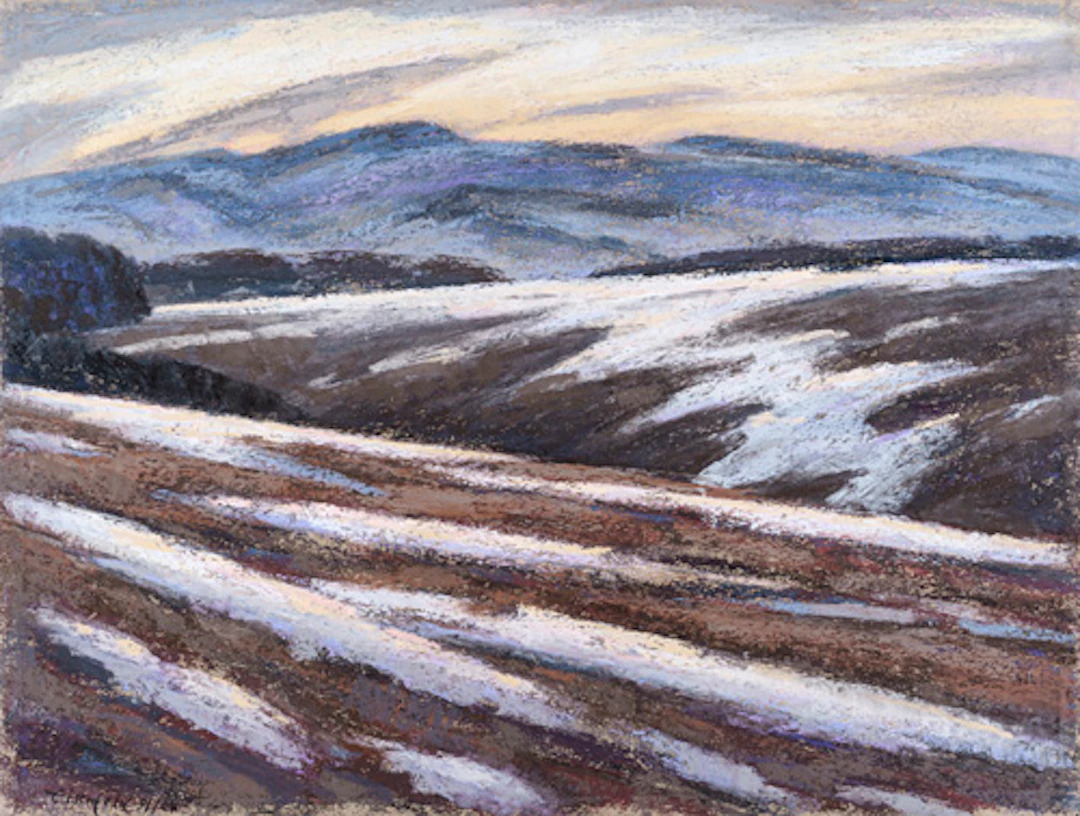 446 Ulrich Eisenfeld "Letzter Schnee am Wilisch (im März)". 1991/2004.